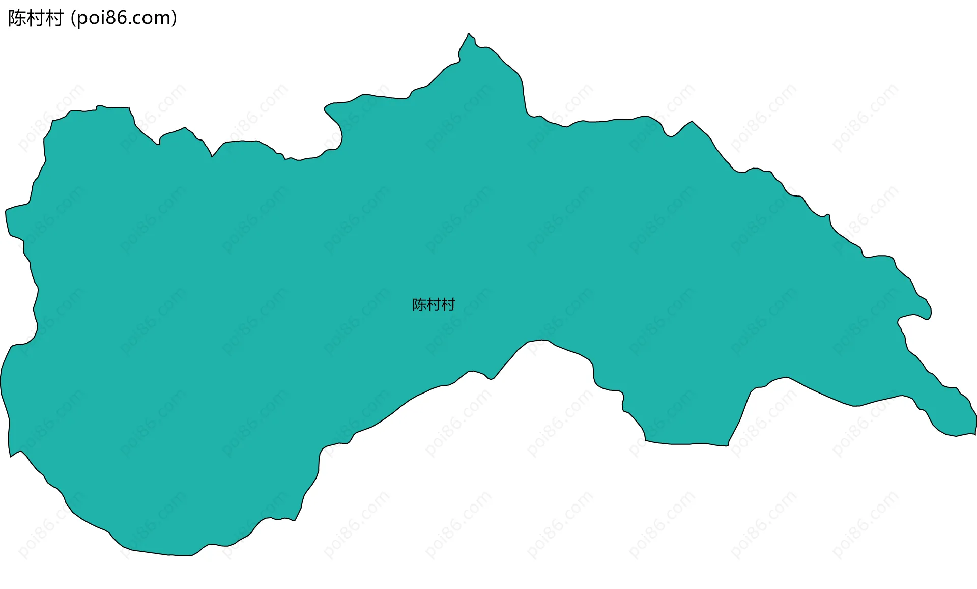 陈村村边界地图