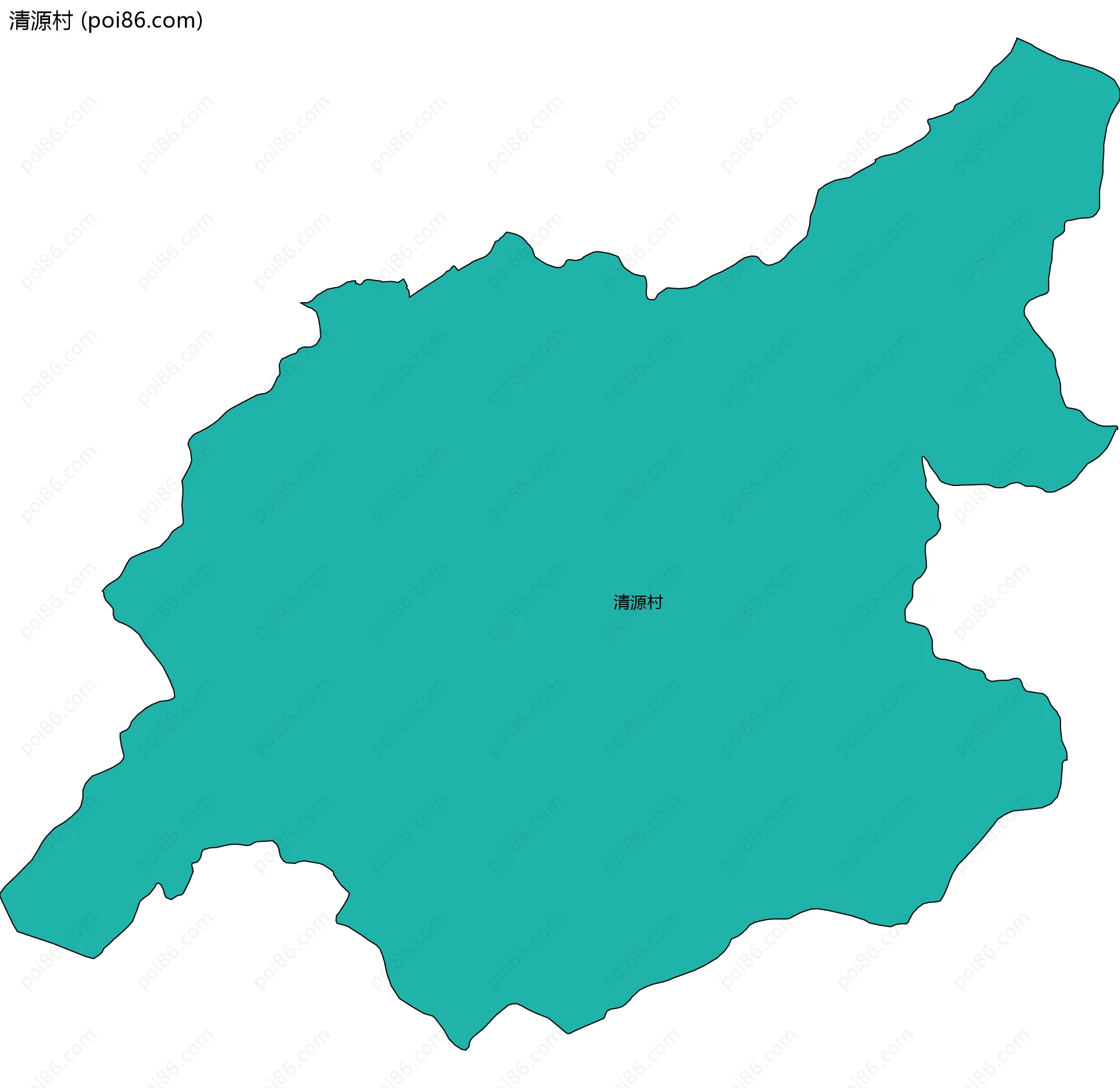 清源村边界地图