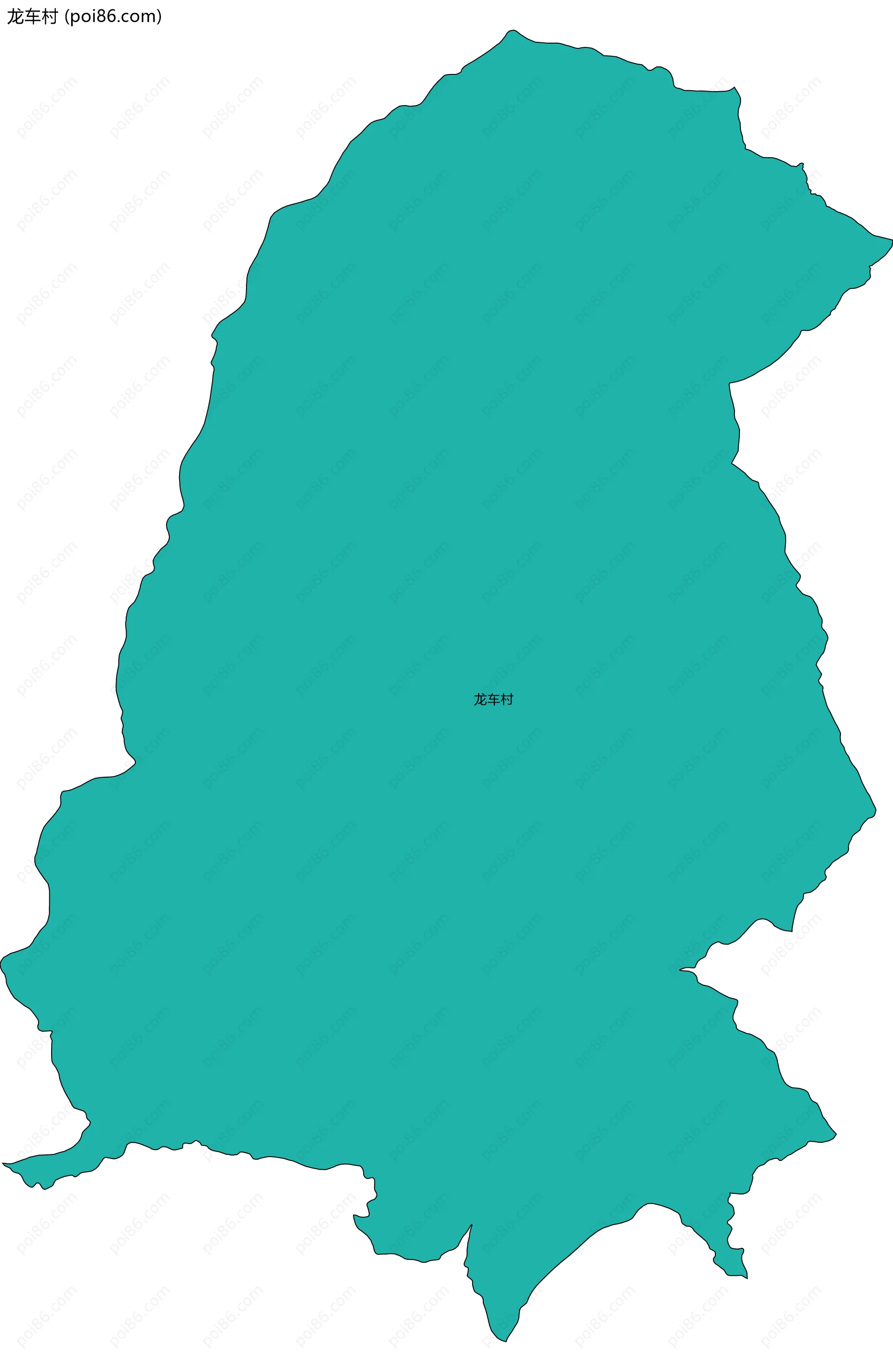 龙车村边界地图