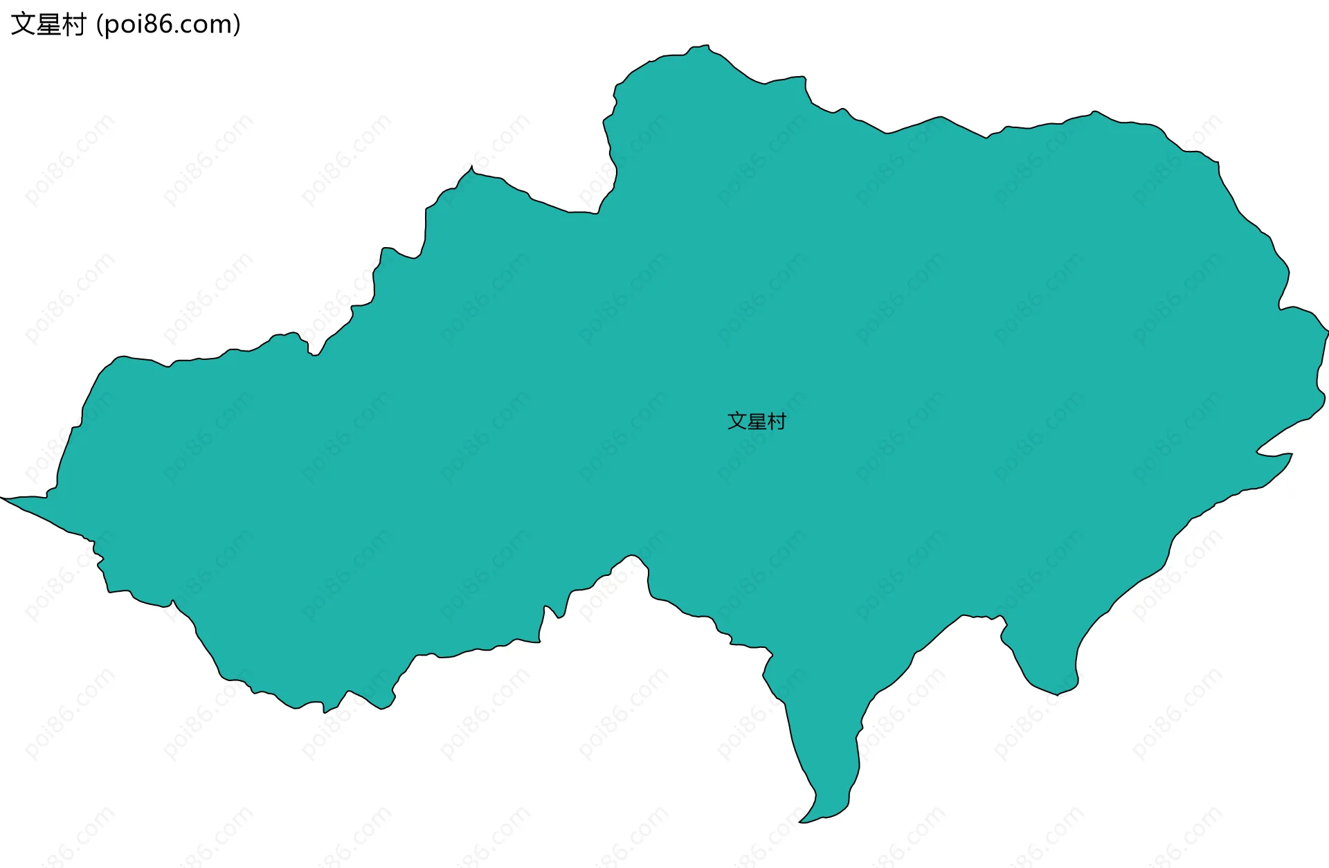 文星村边界地图