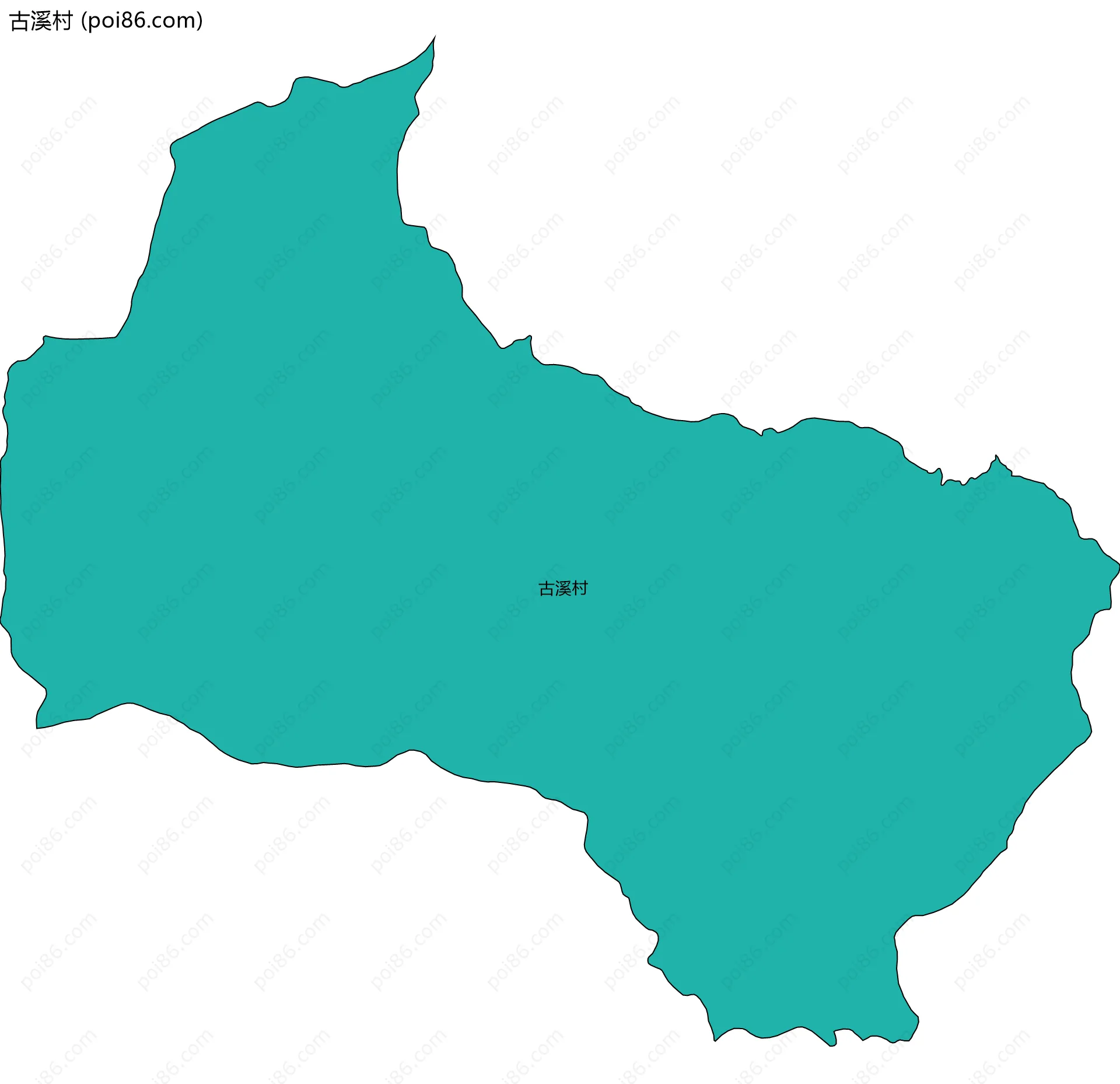 古溪村边界地图