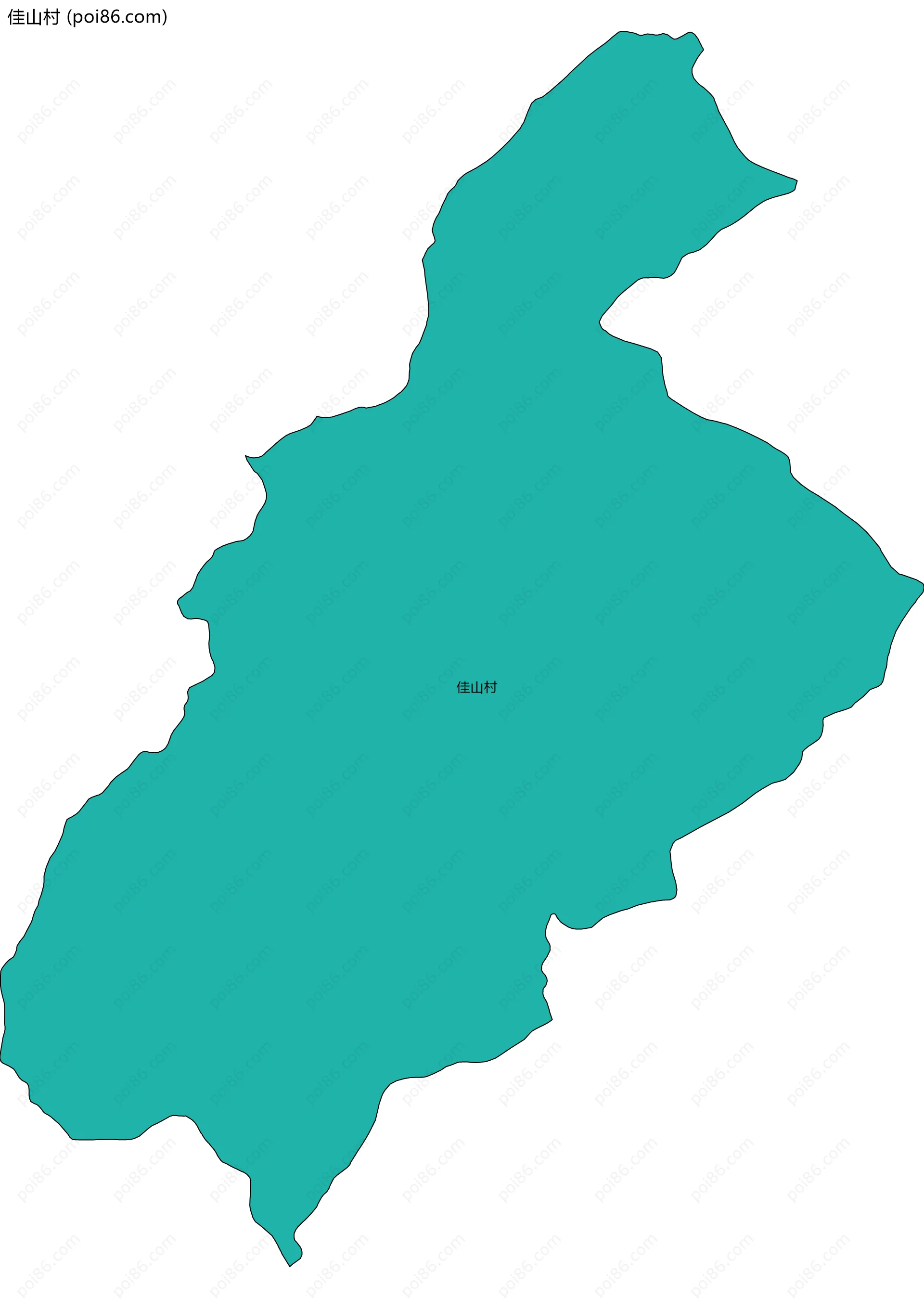 佳山村边界地图