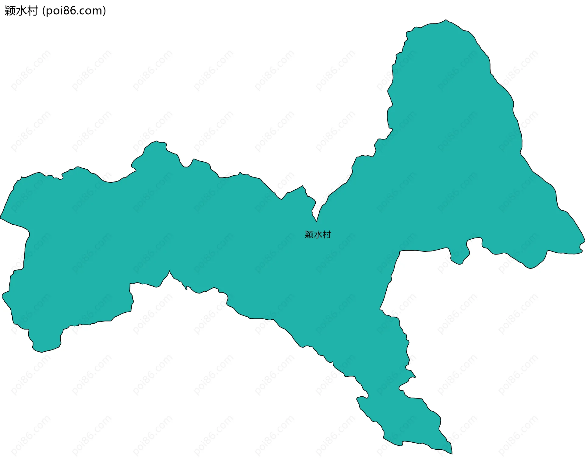 颖水村边界地图