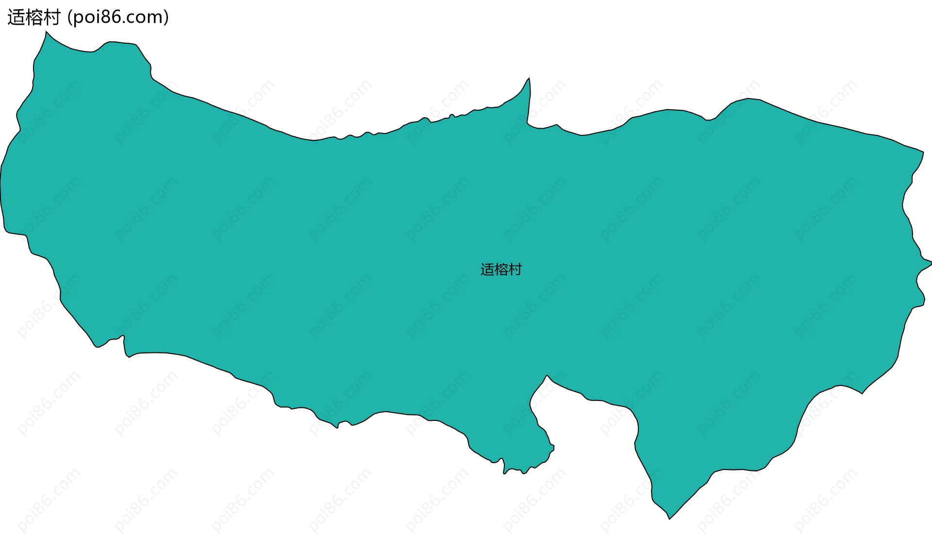 适榕村边界地图