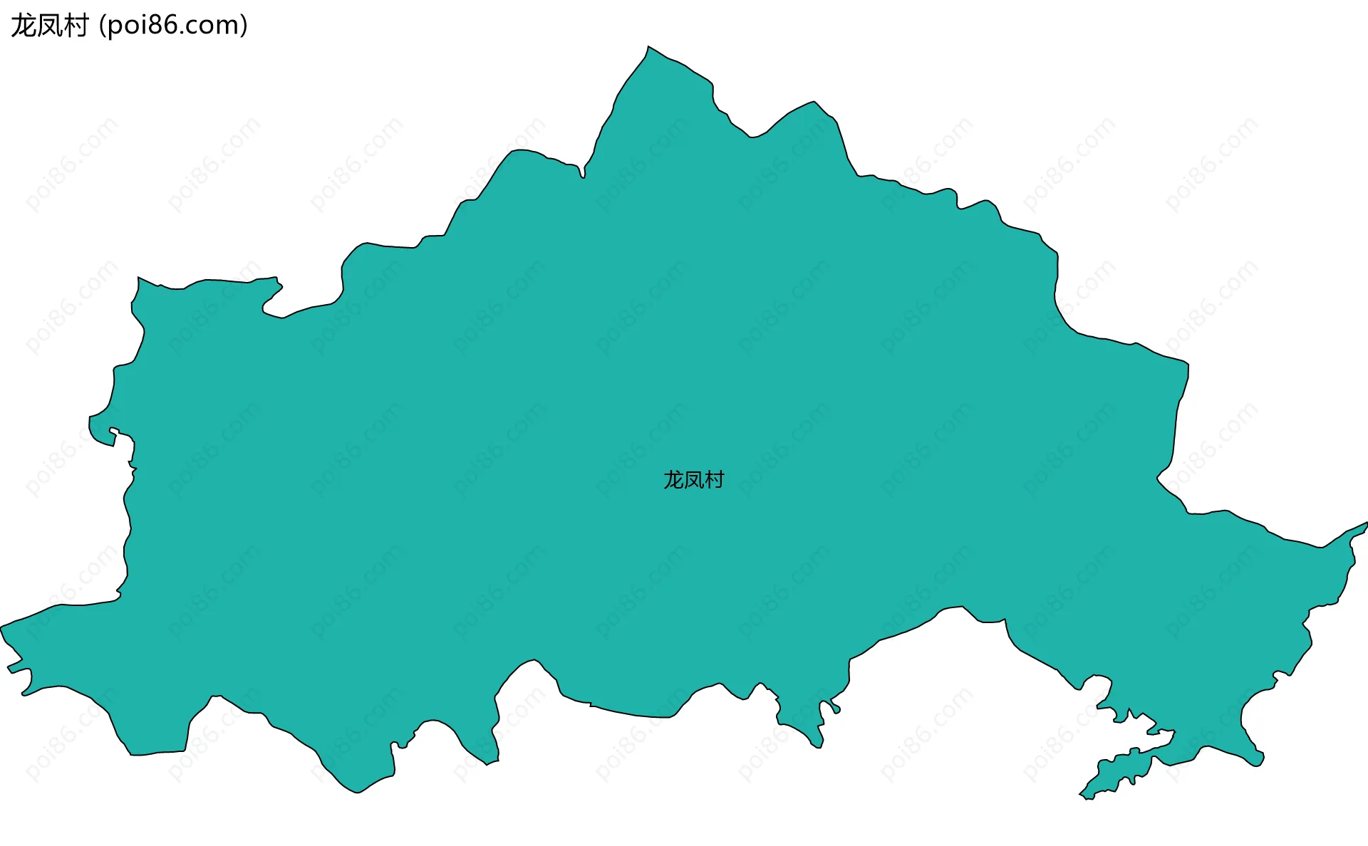 龙凤村边界地图