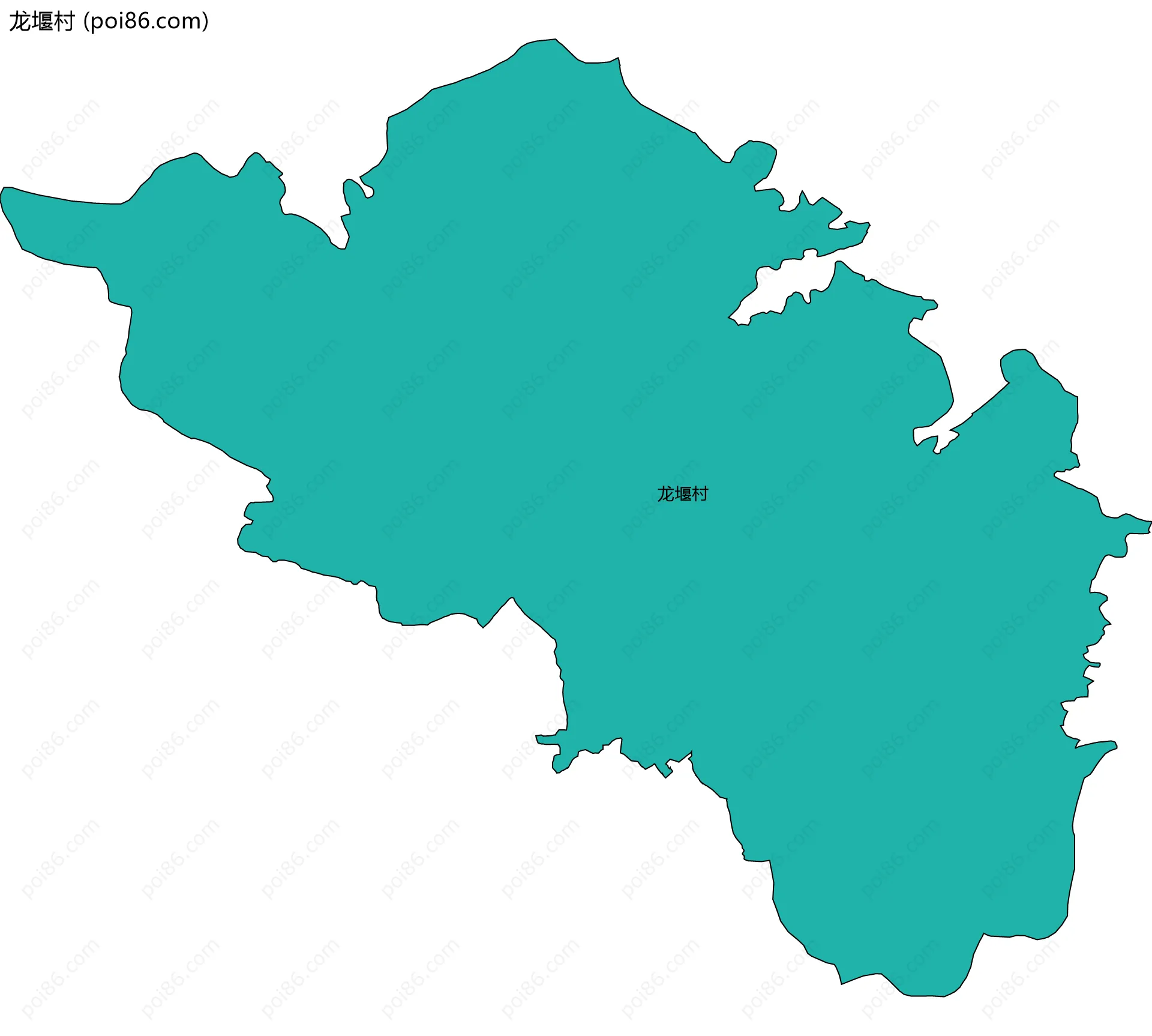 龙堰村边界地图