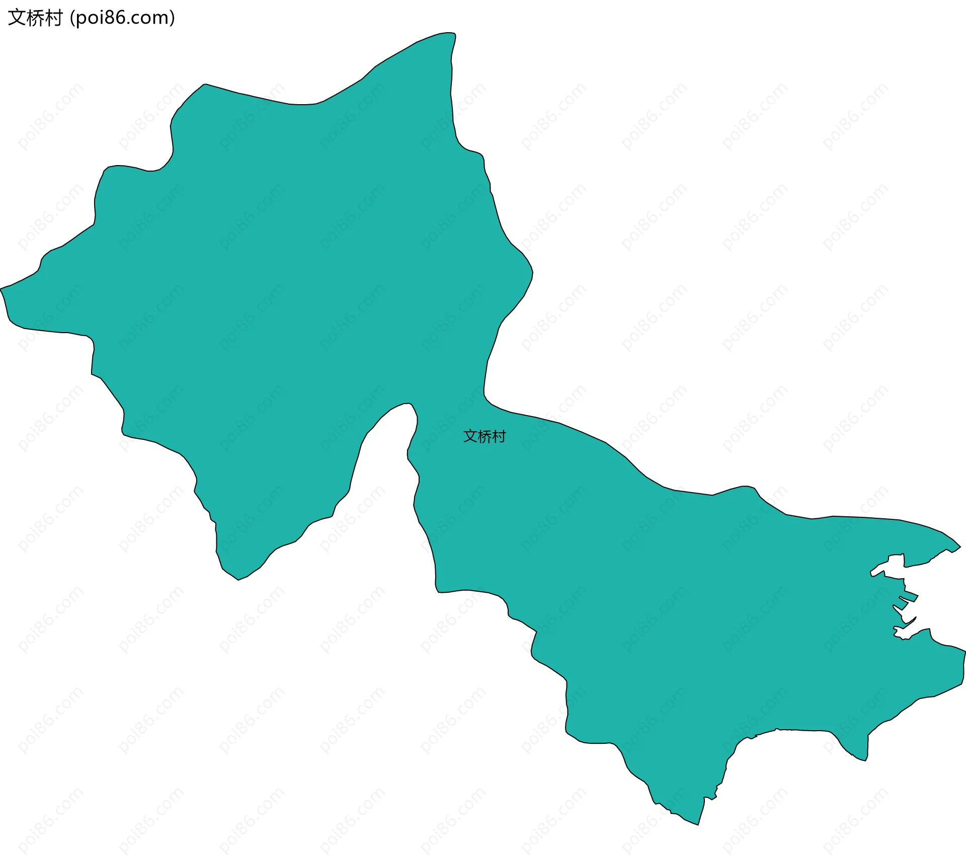 文桥村边界地图