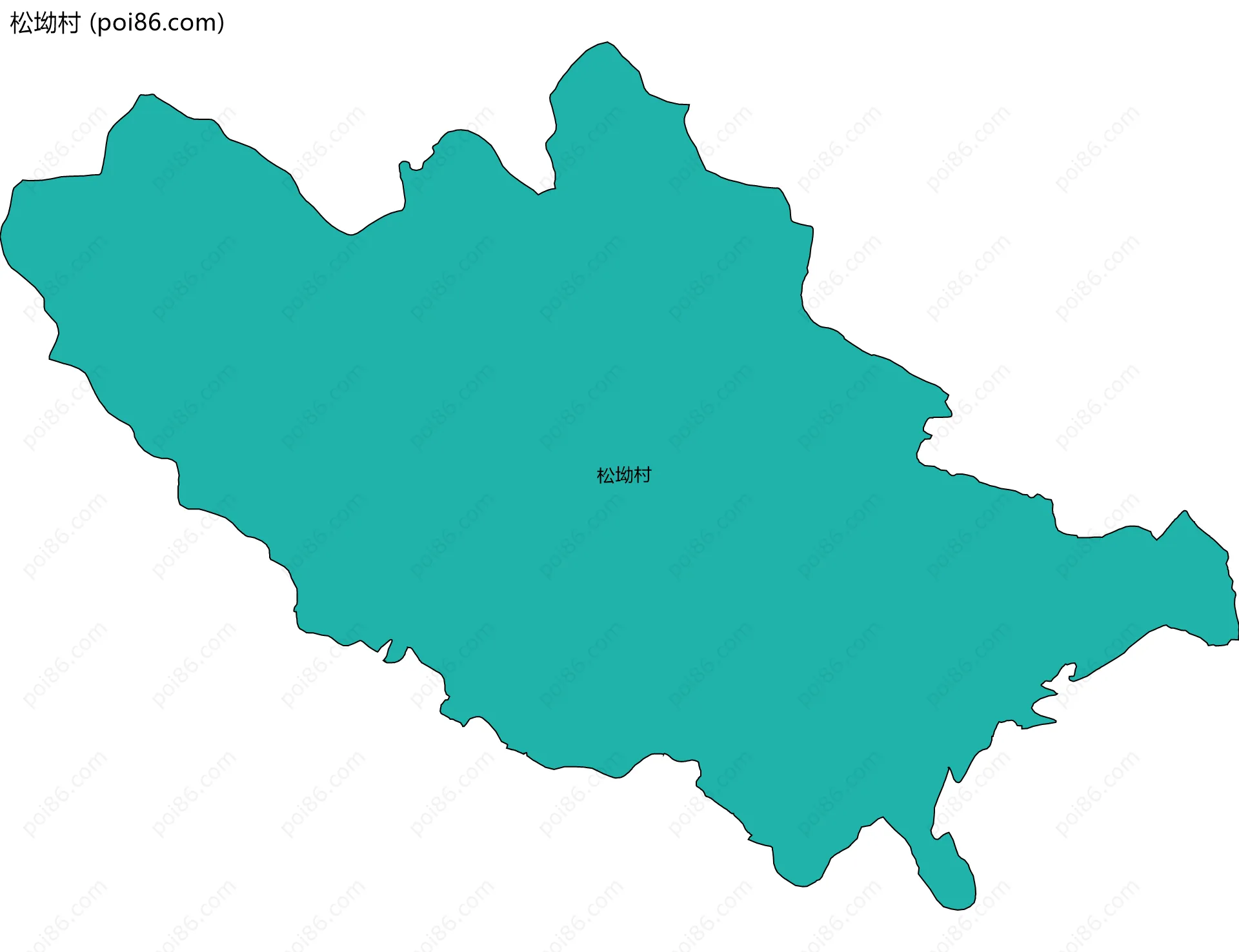 松坳村边界地图