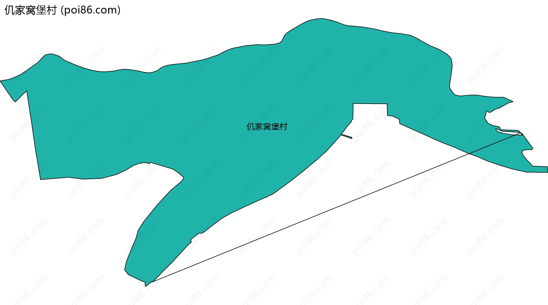 仉家窝堡村边界地图