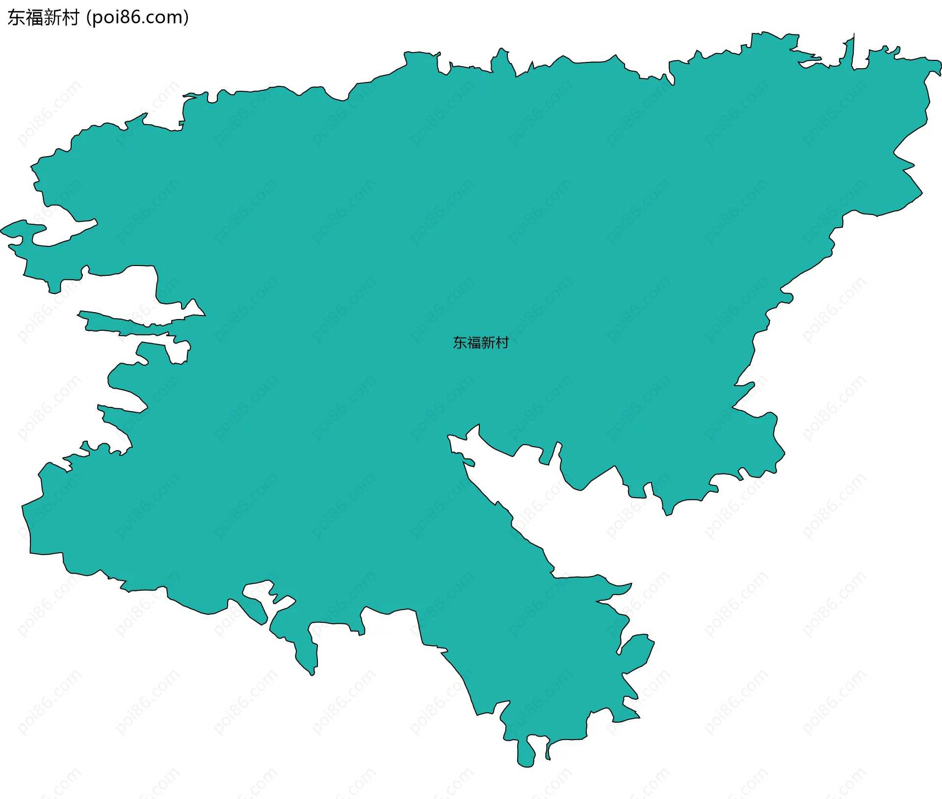 东福新村边界地图