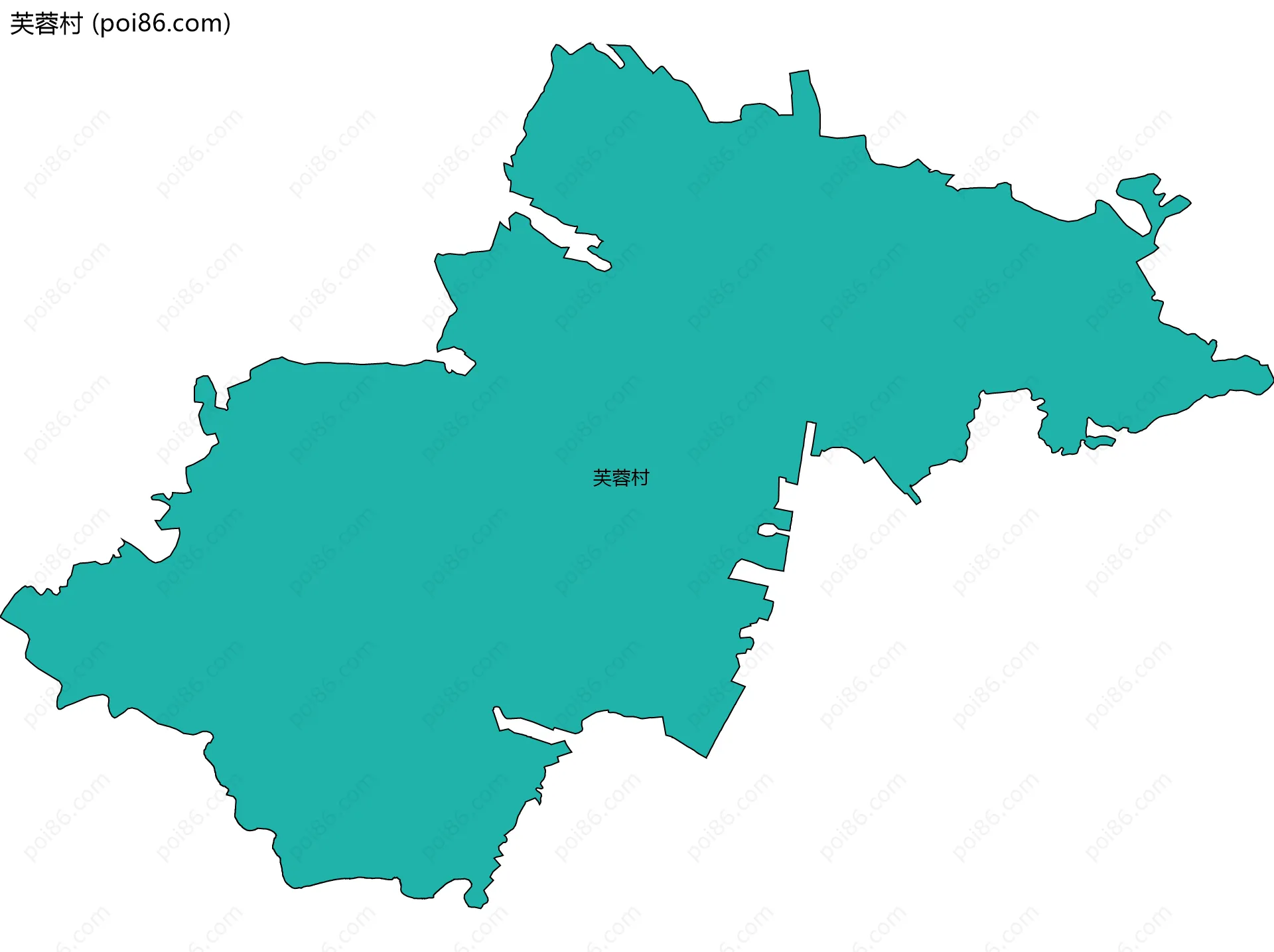 芙蓉村边界地图