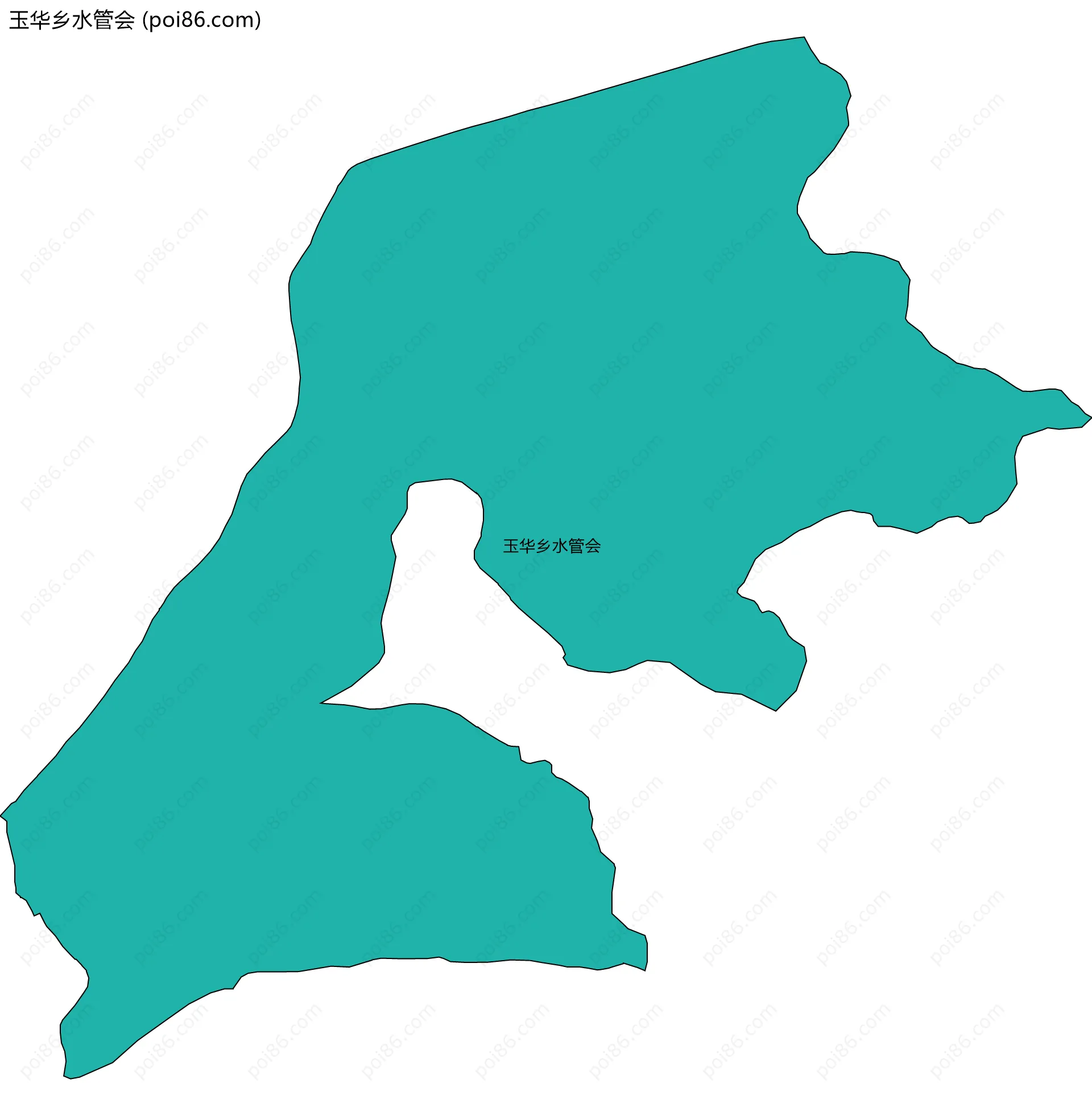 玉华乡水管会边界地图