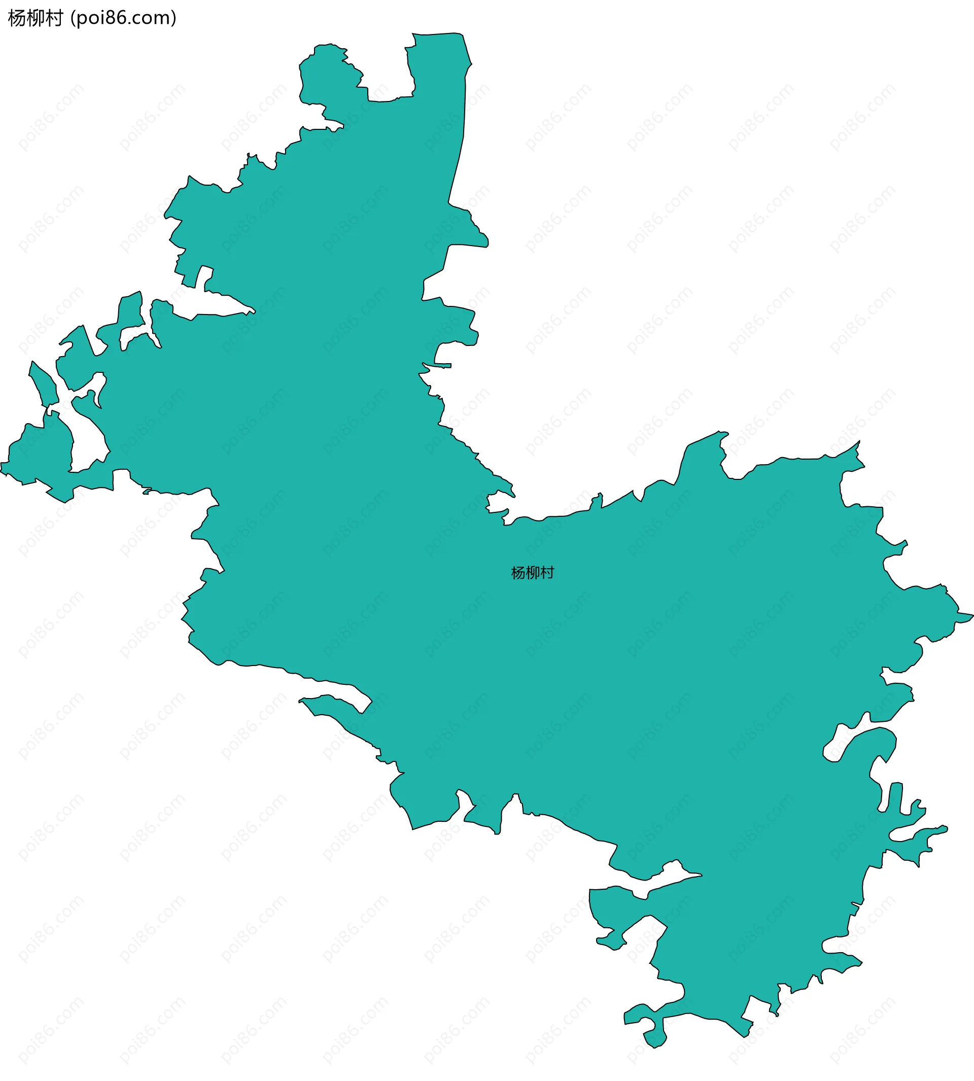 杨柳村边界地图