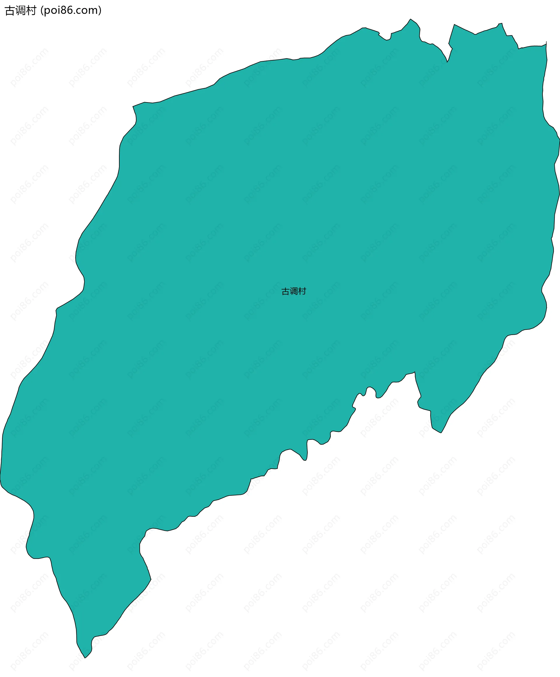 古调村边界地图