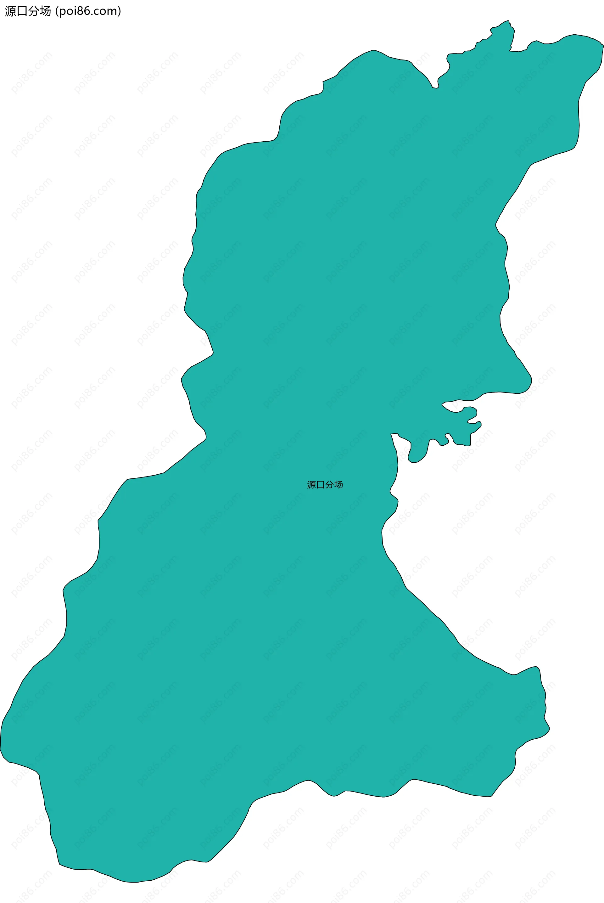 源口分场边界地图