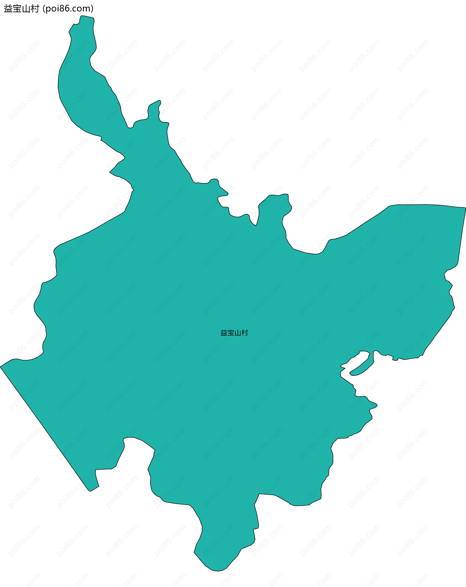 益宝山村边界地图