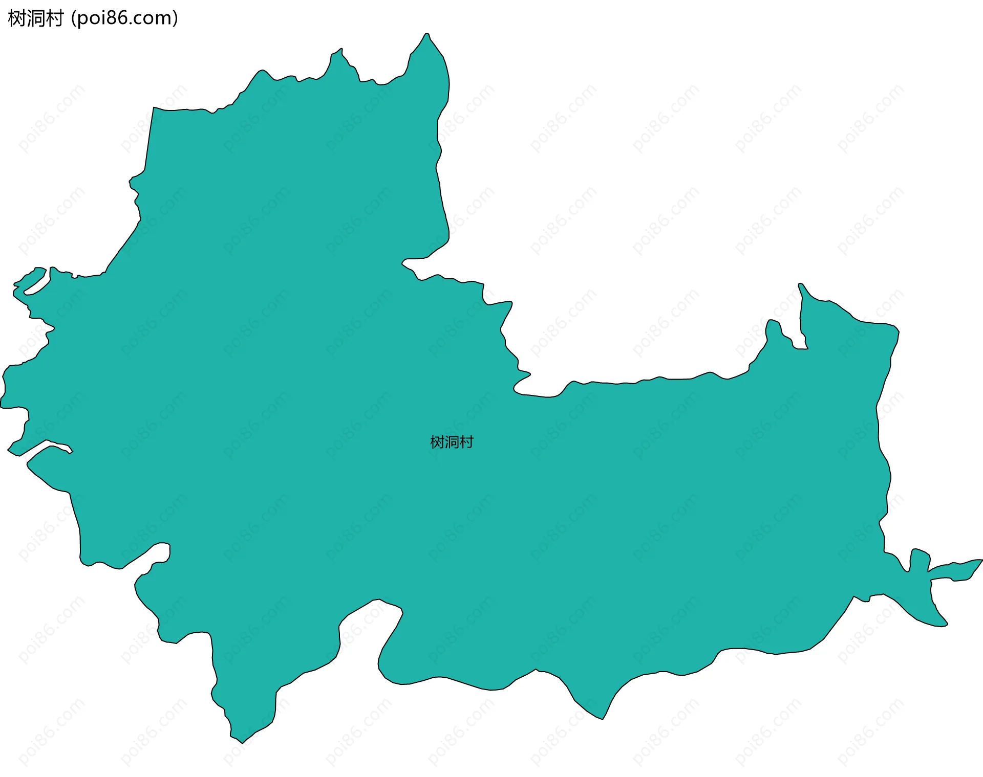 树洞村边界地图