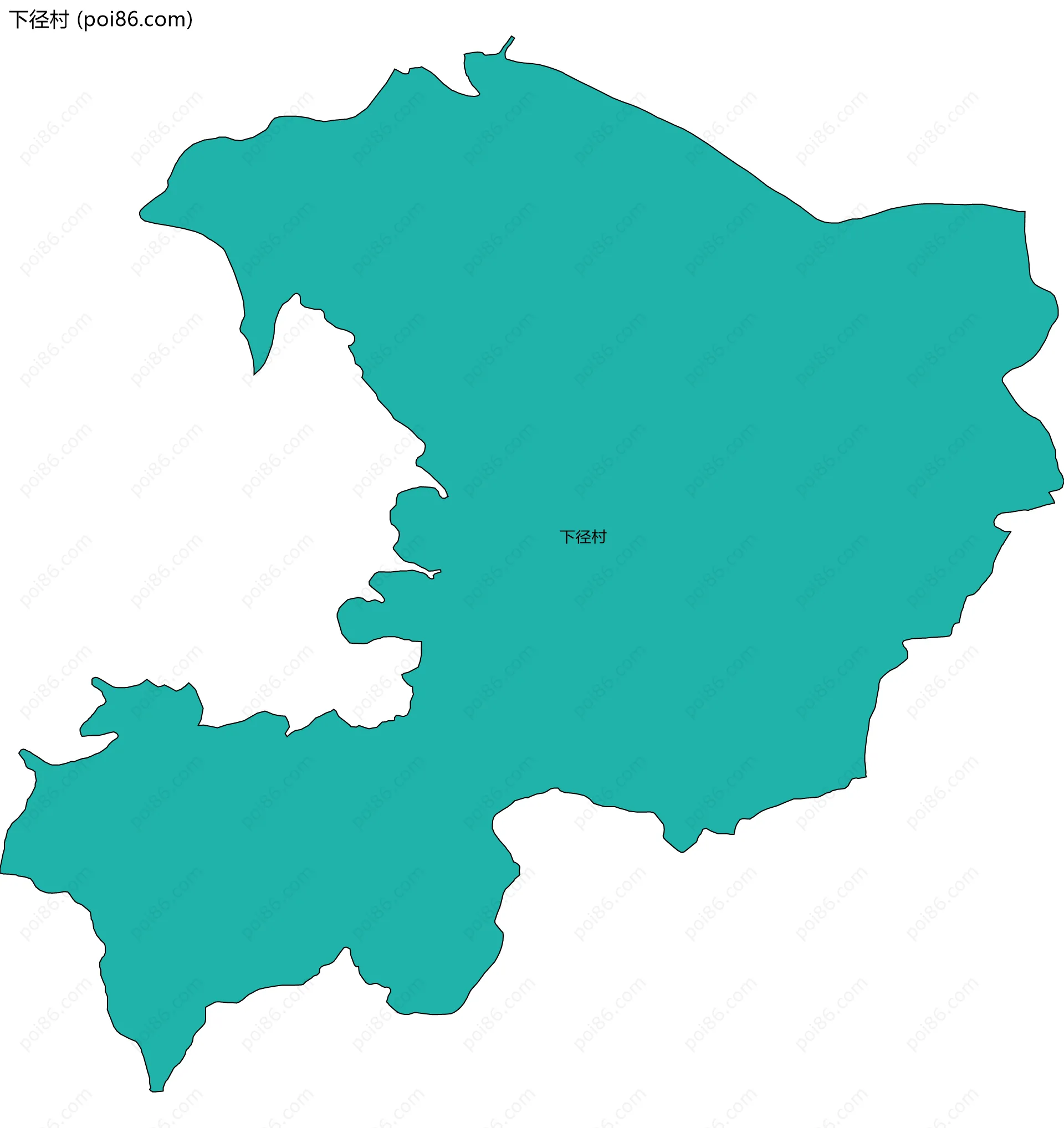 下径村边界地图