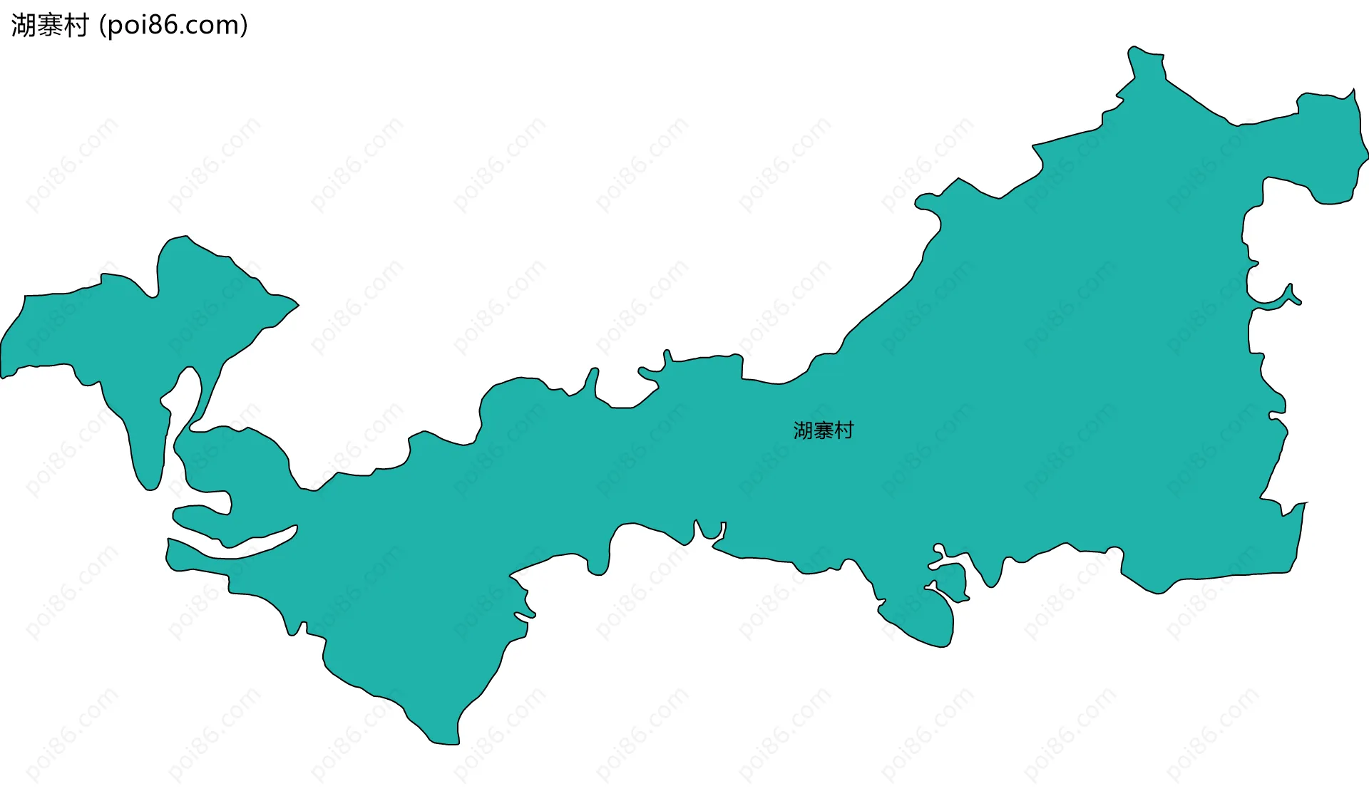 湖寨村边界地图