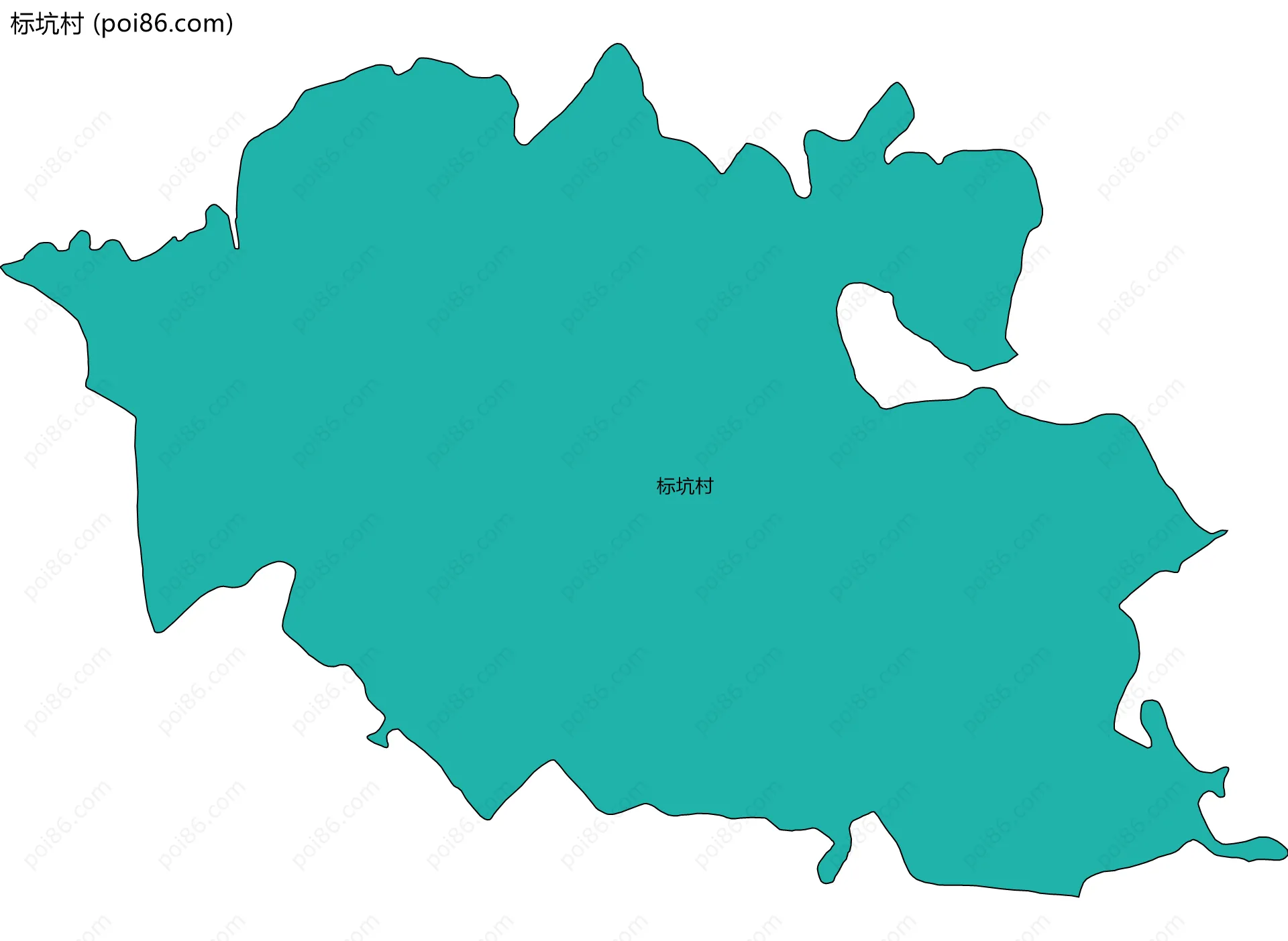 标坑村边界地图