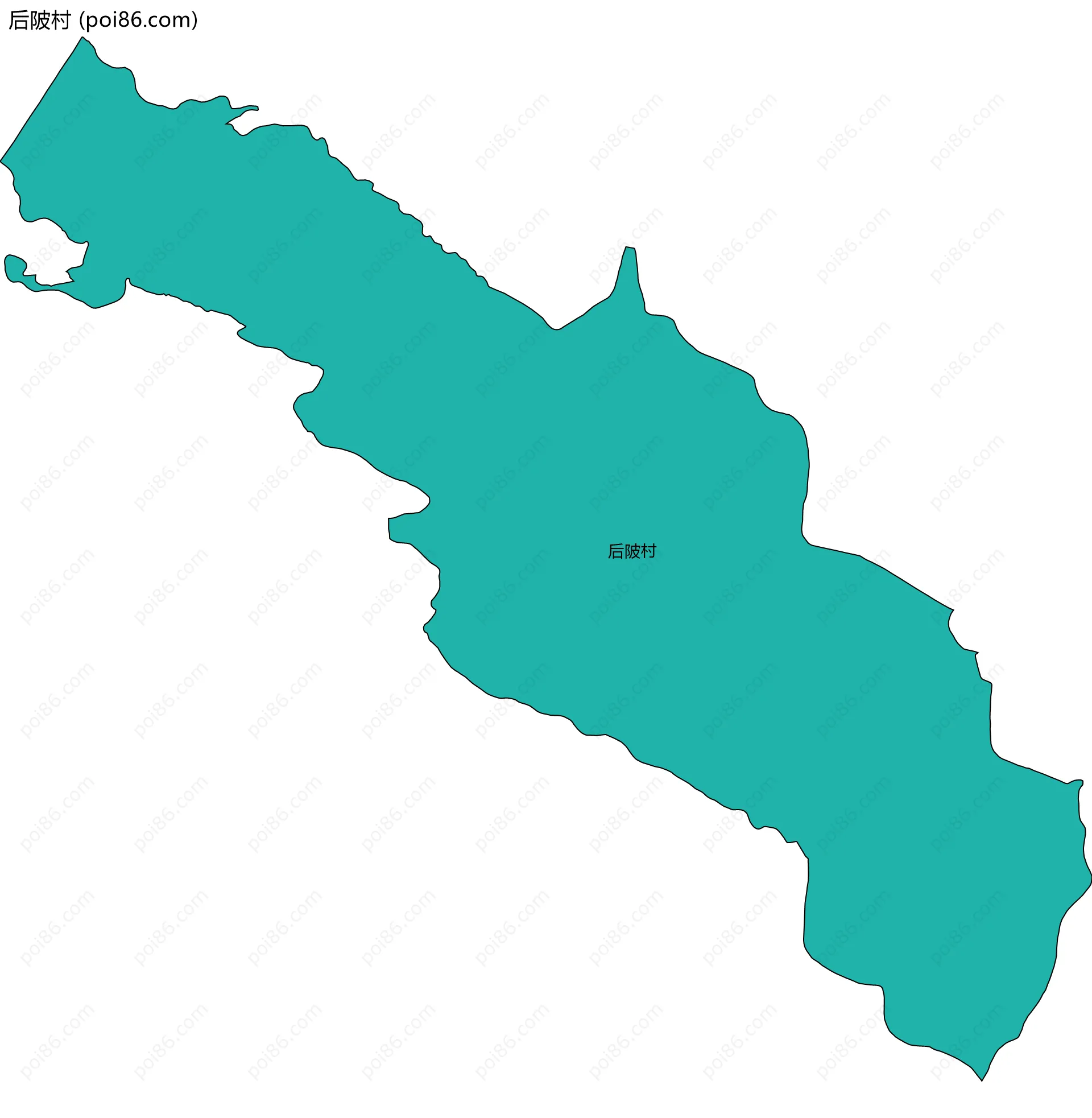 后陂村边界地图