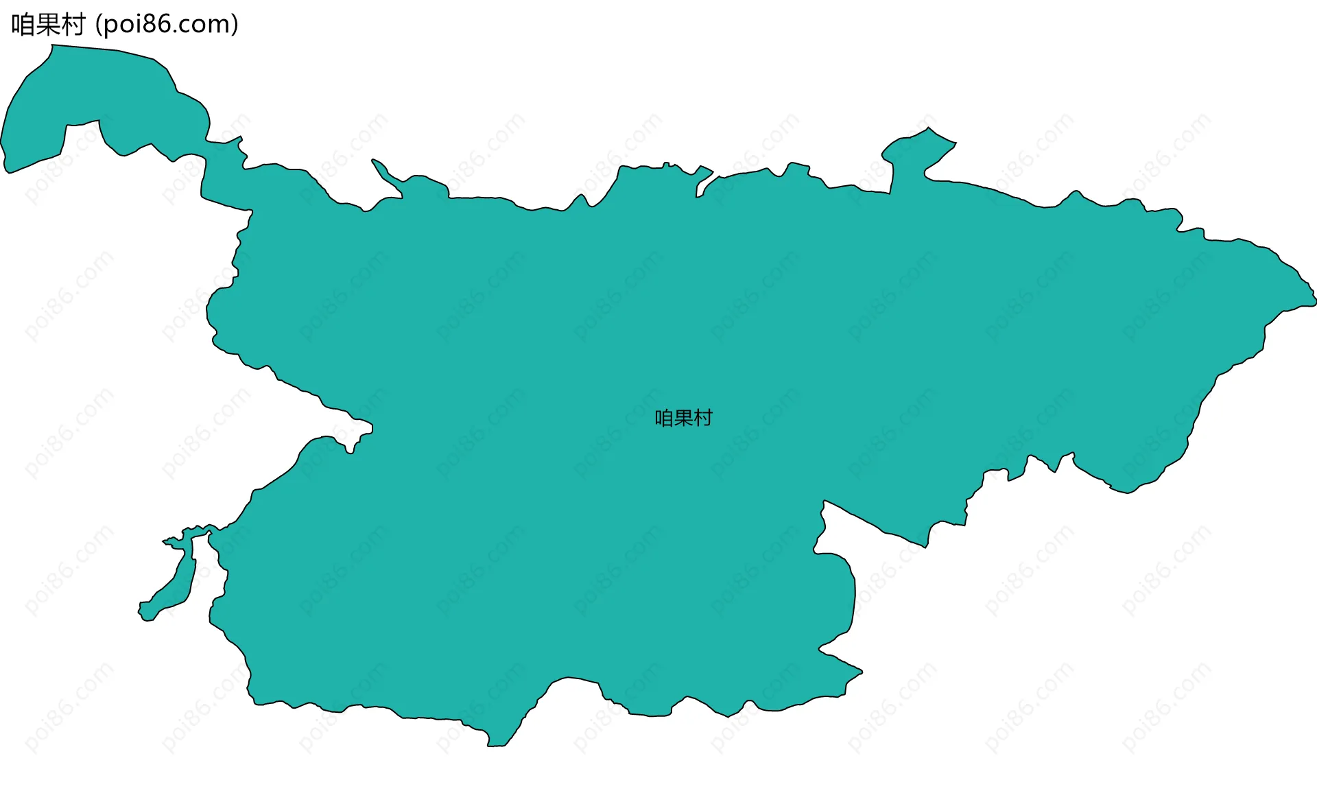 咱果村边界地图