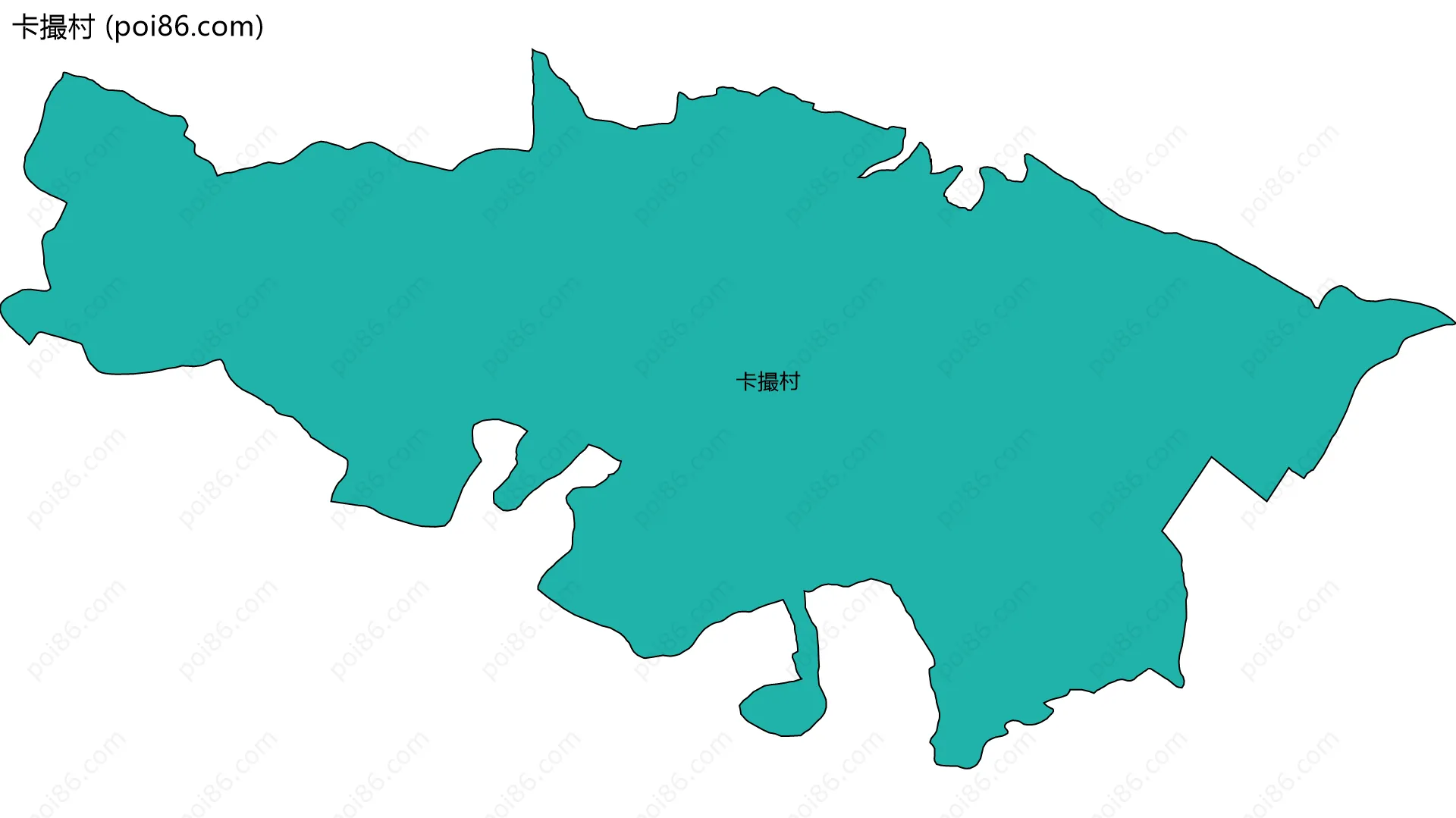 卡撮村边界地图