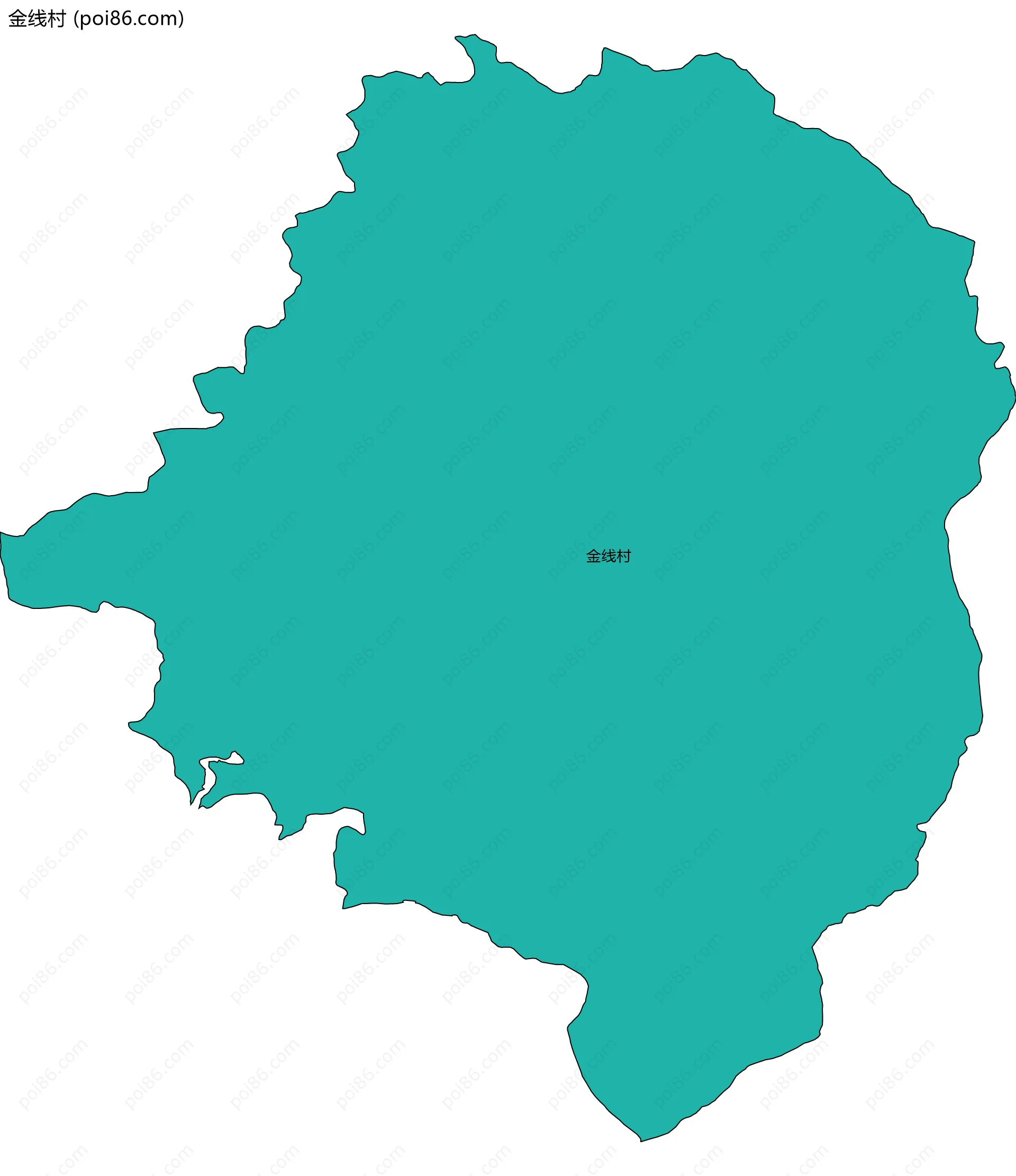 金线村边界地图