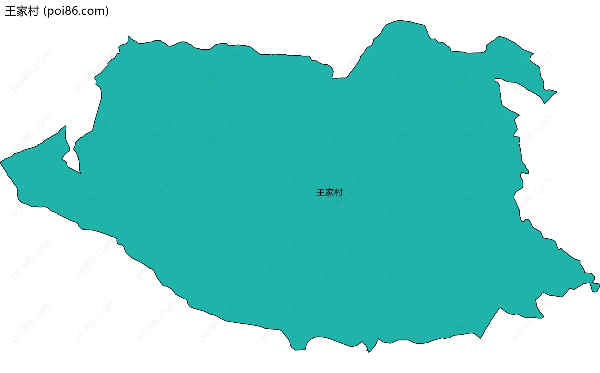 王家村边界地图