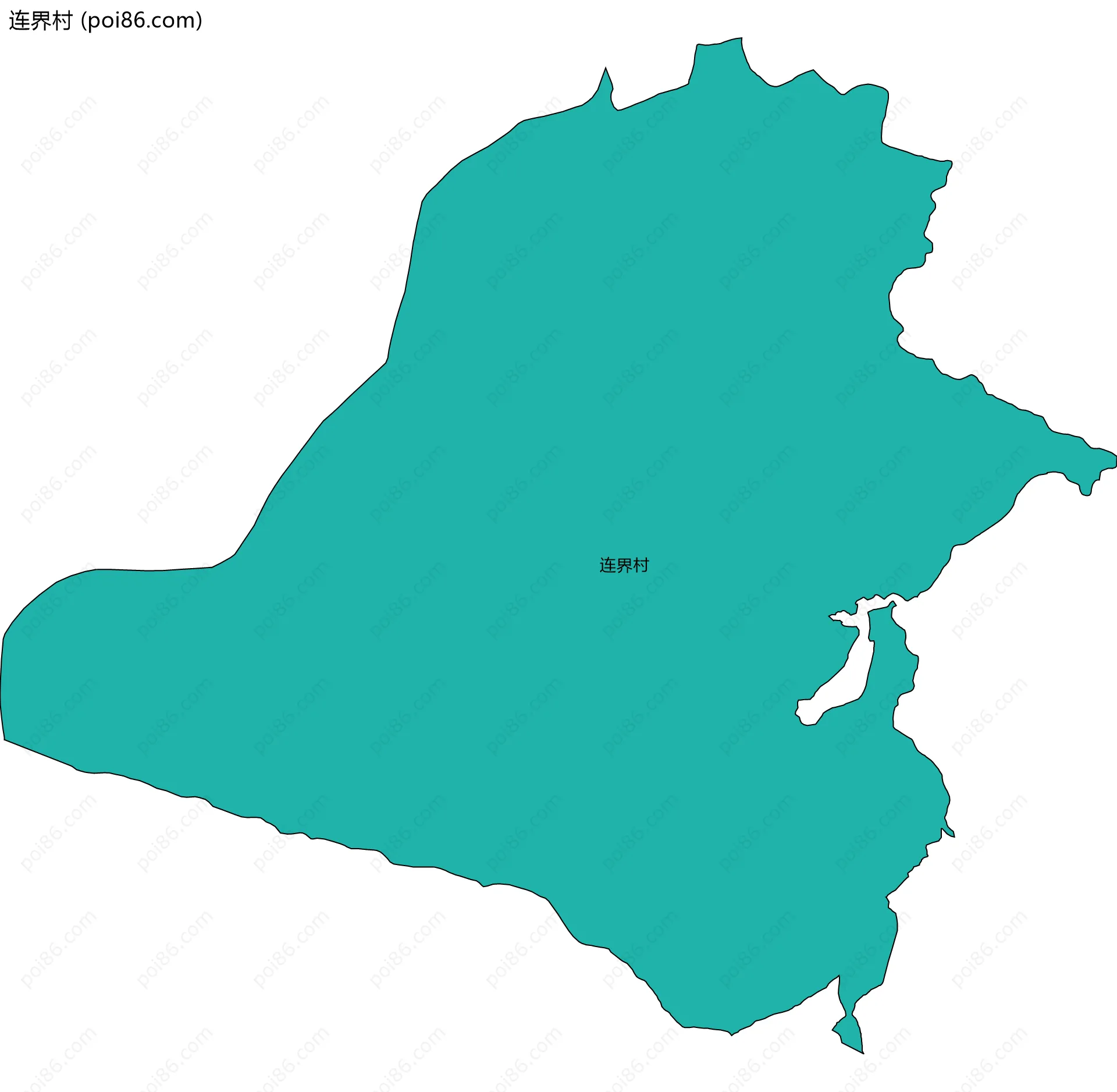 连界村边界地图