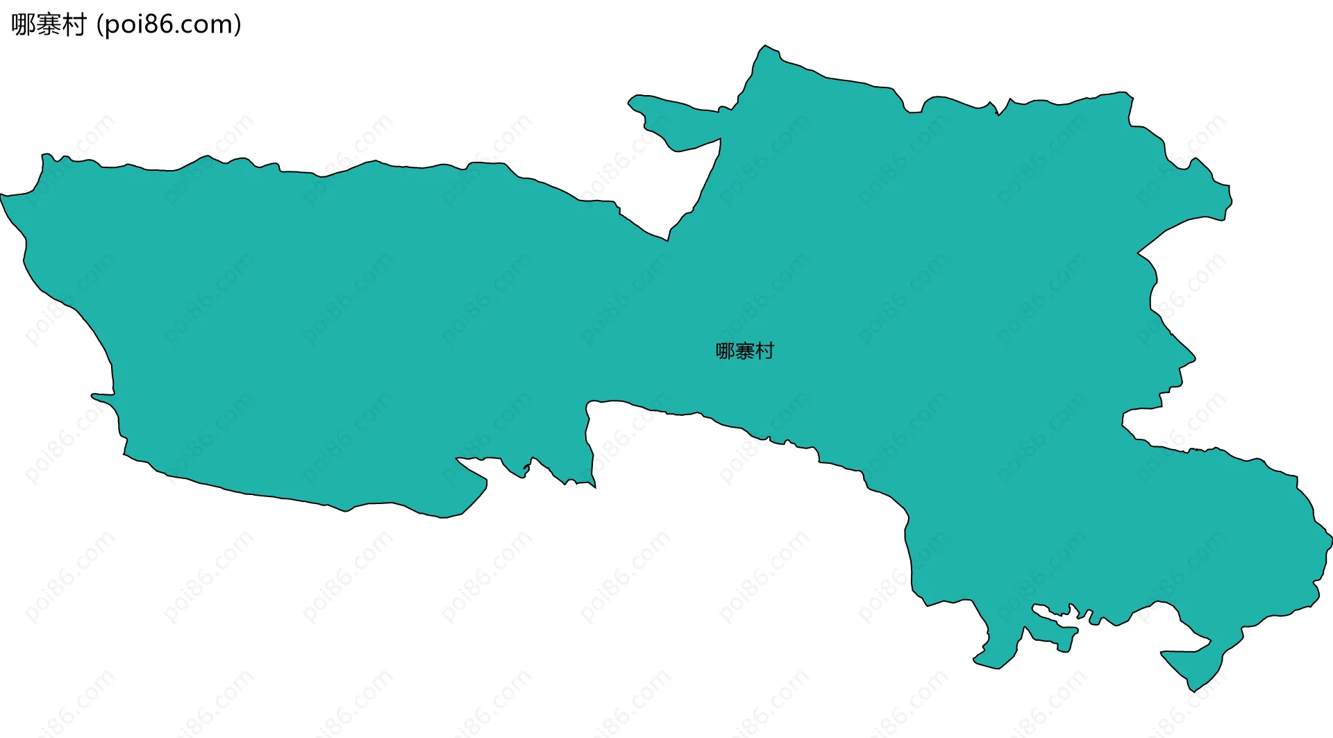 哪寨村边界地图