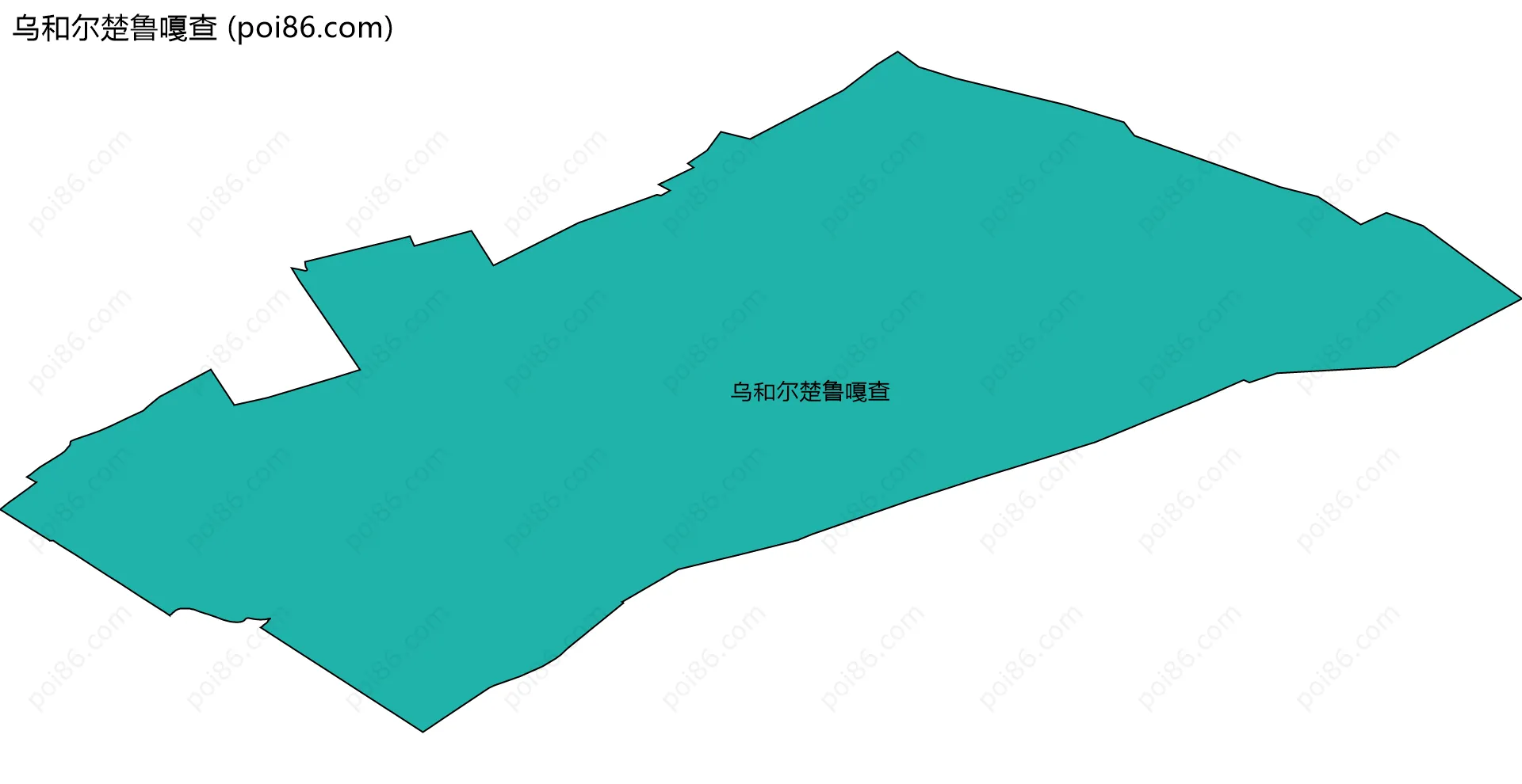 乌和尔楚鲁嘎查边界地图