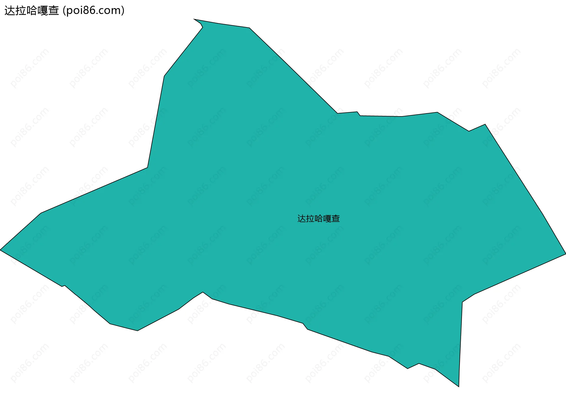 达拉哈嘎查边界地图