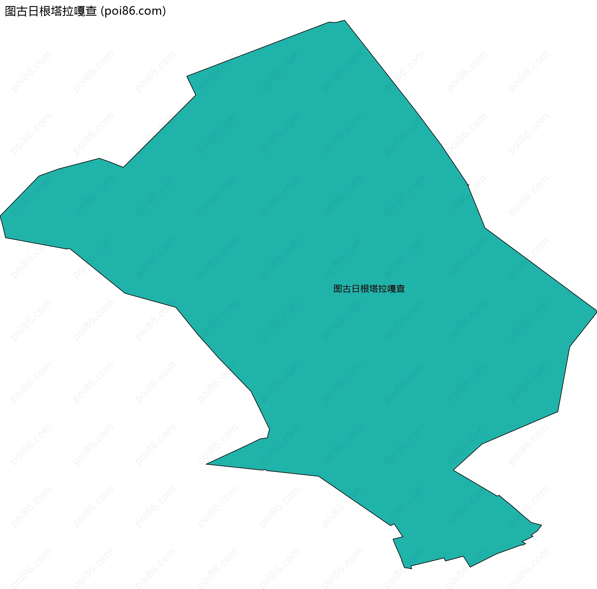 图古日根塔拉嘎查边界地图