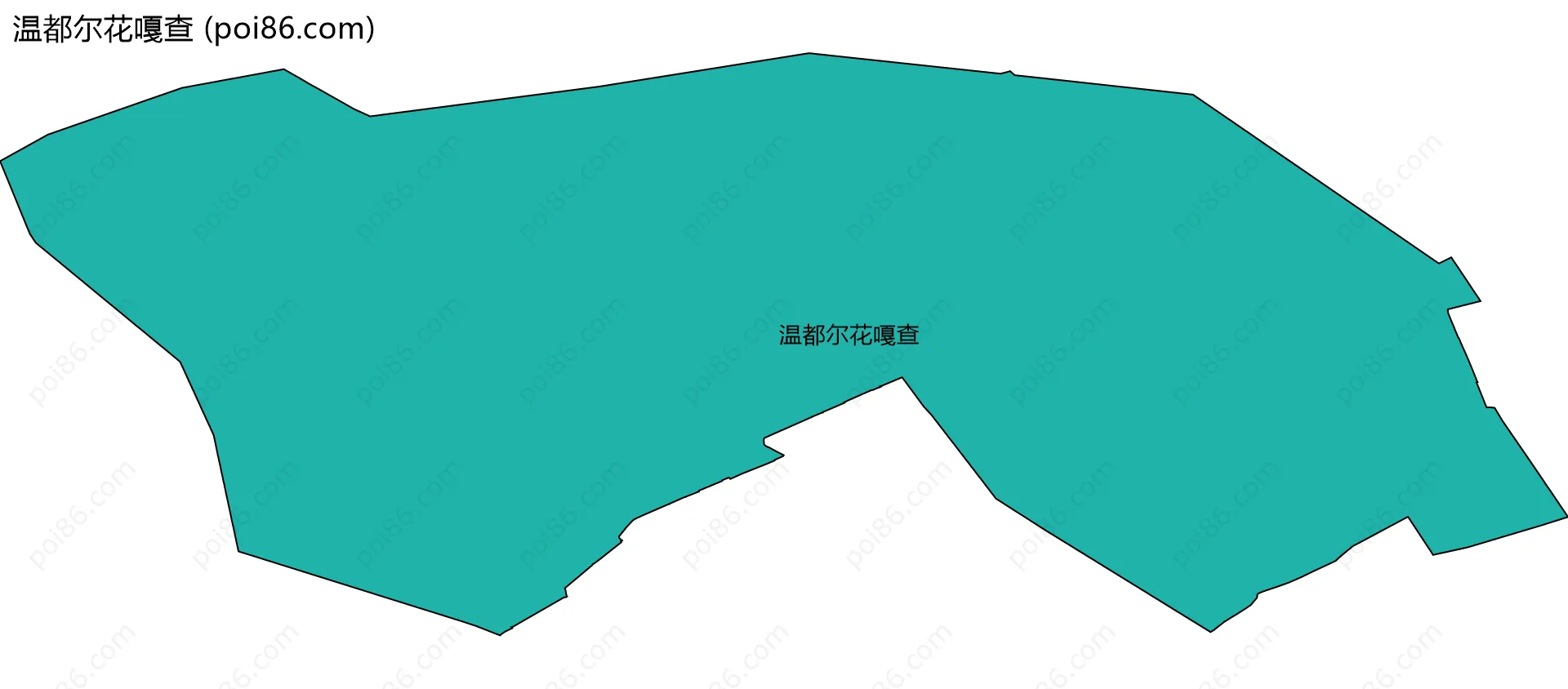 温都尔花嘎查边界地图