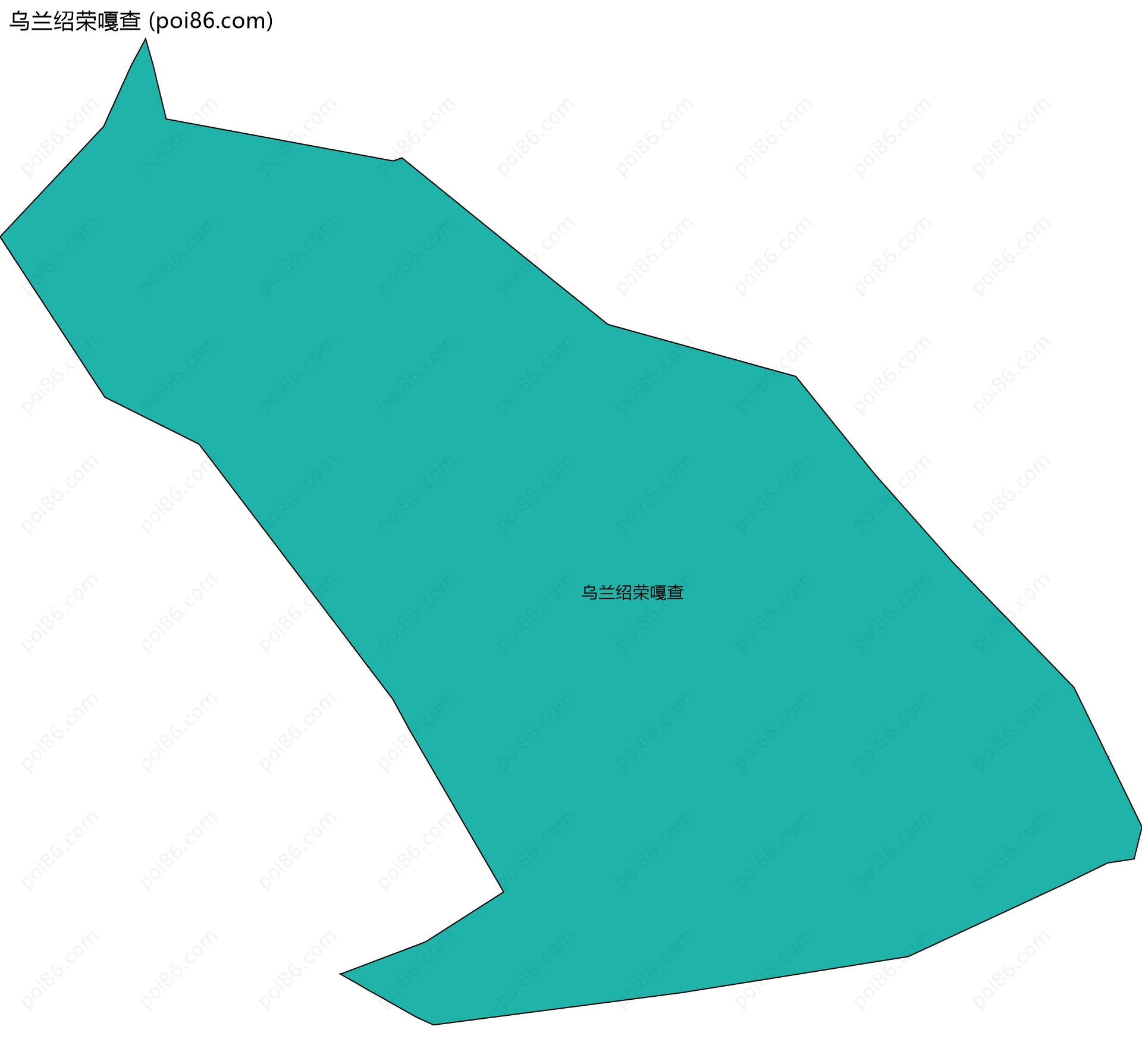 乌兰绍荣嘎查边界地图