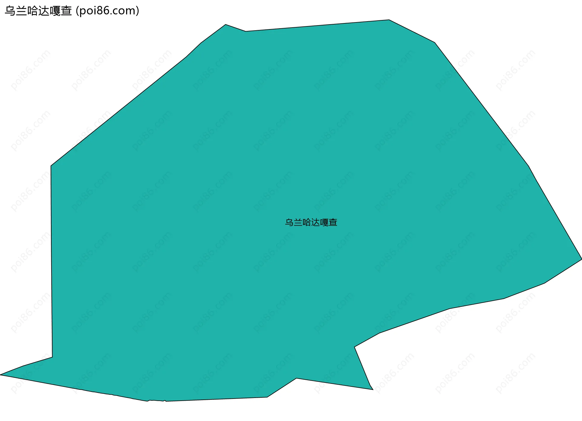 乌兰哈达嘎查边界地图