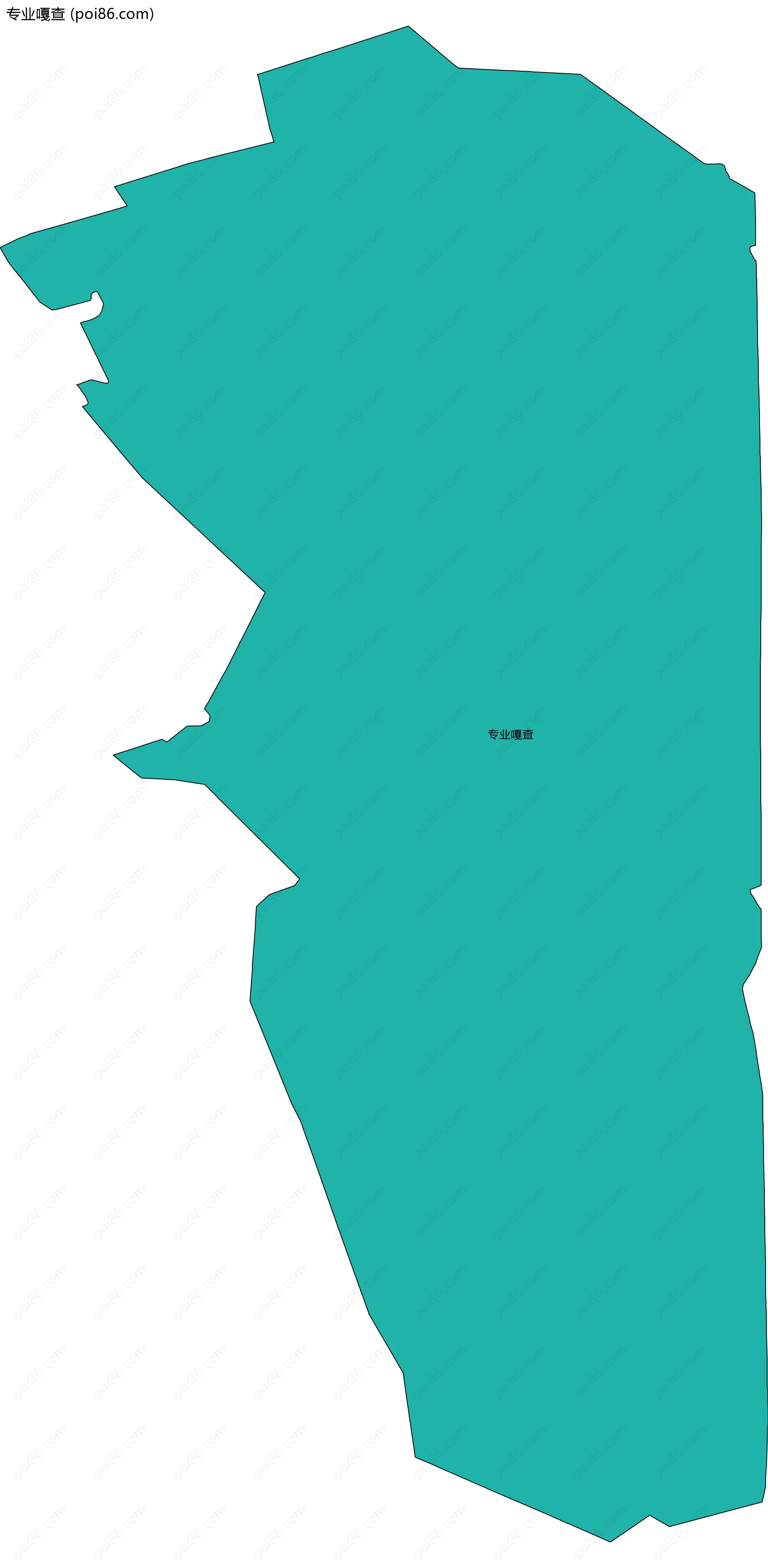 专业嘎查边界地图