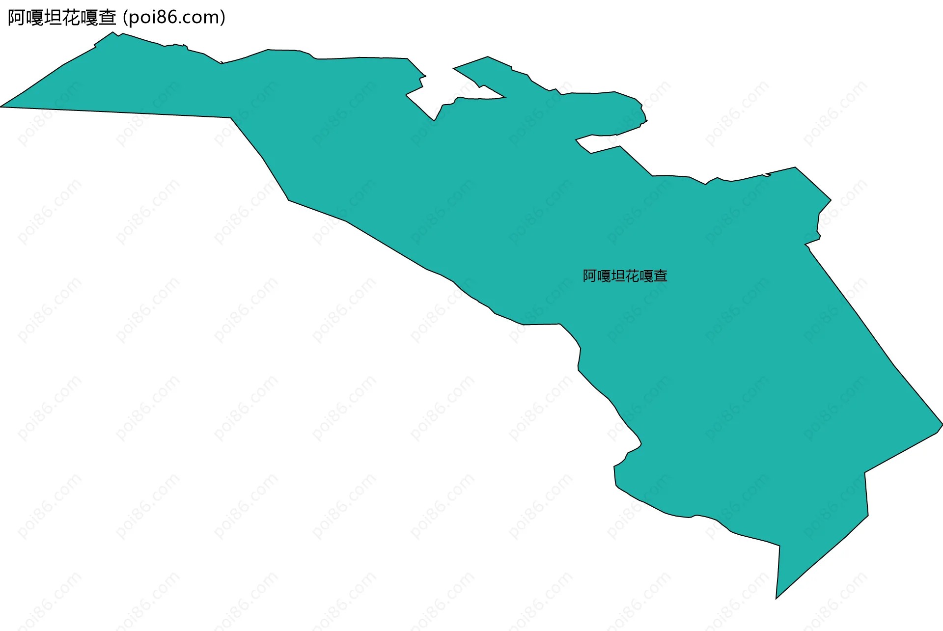 阿嘎坦花嘎查边界地图