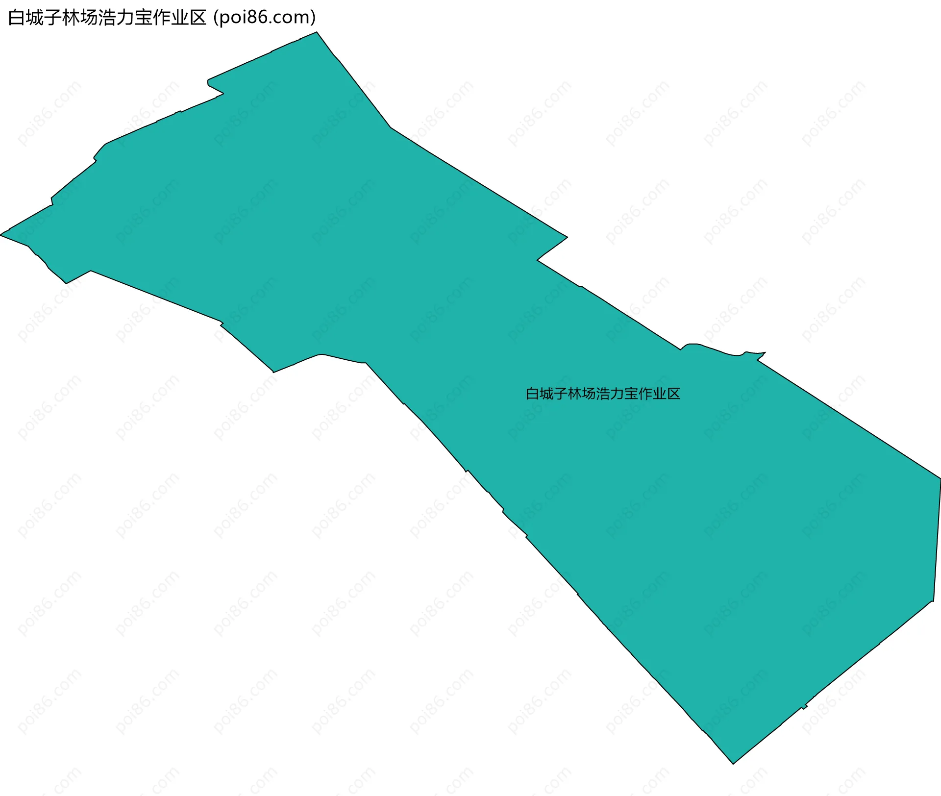 白城子林场浩力宝作业区边界地图