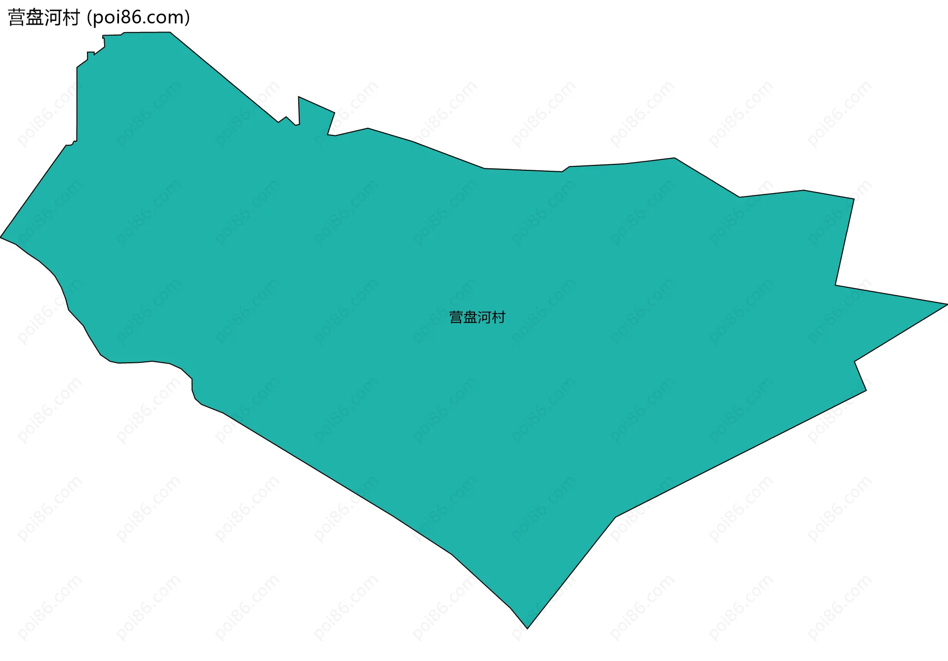 营盘河村边界地图
