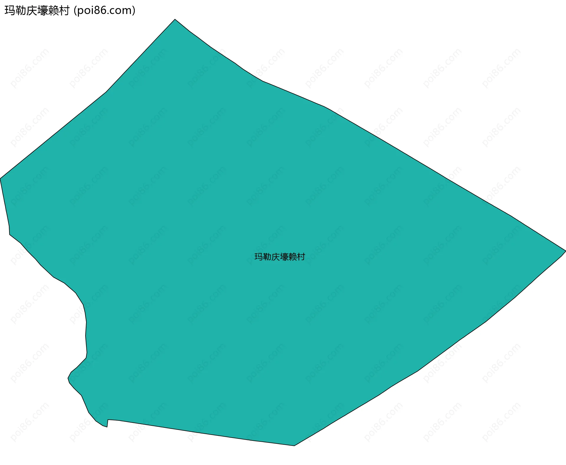 玛勒庆壕赖村边界地图