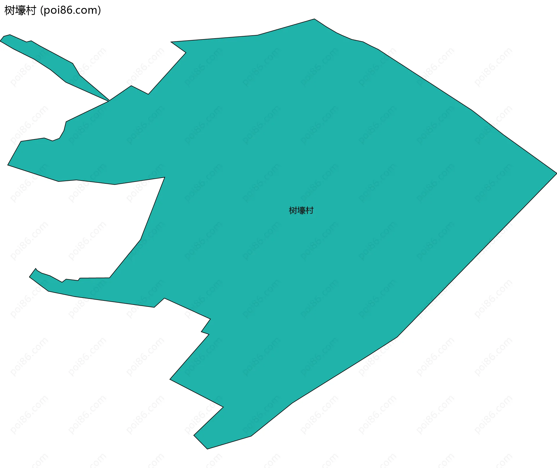 树壕村边界地图