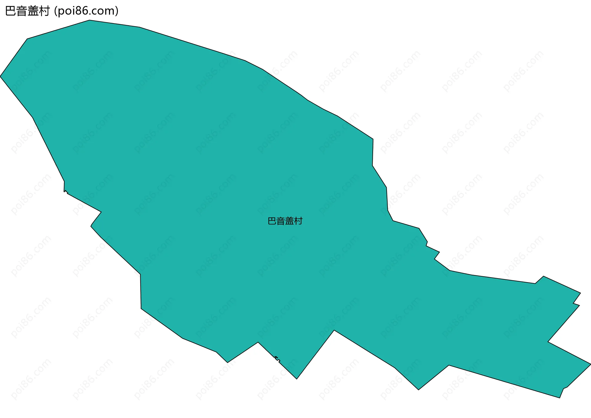 巴音盖村边界地图