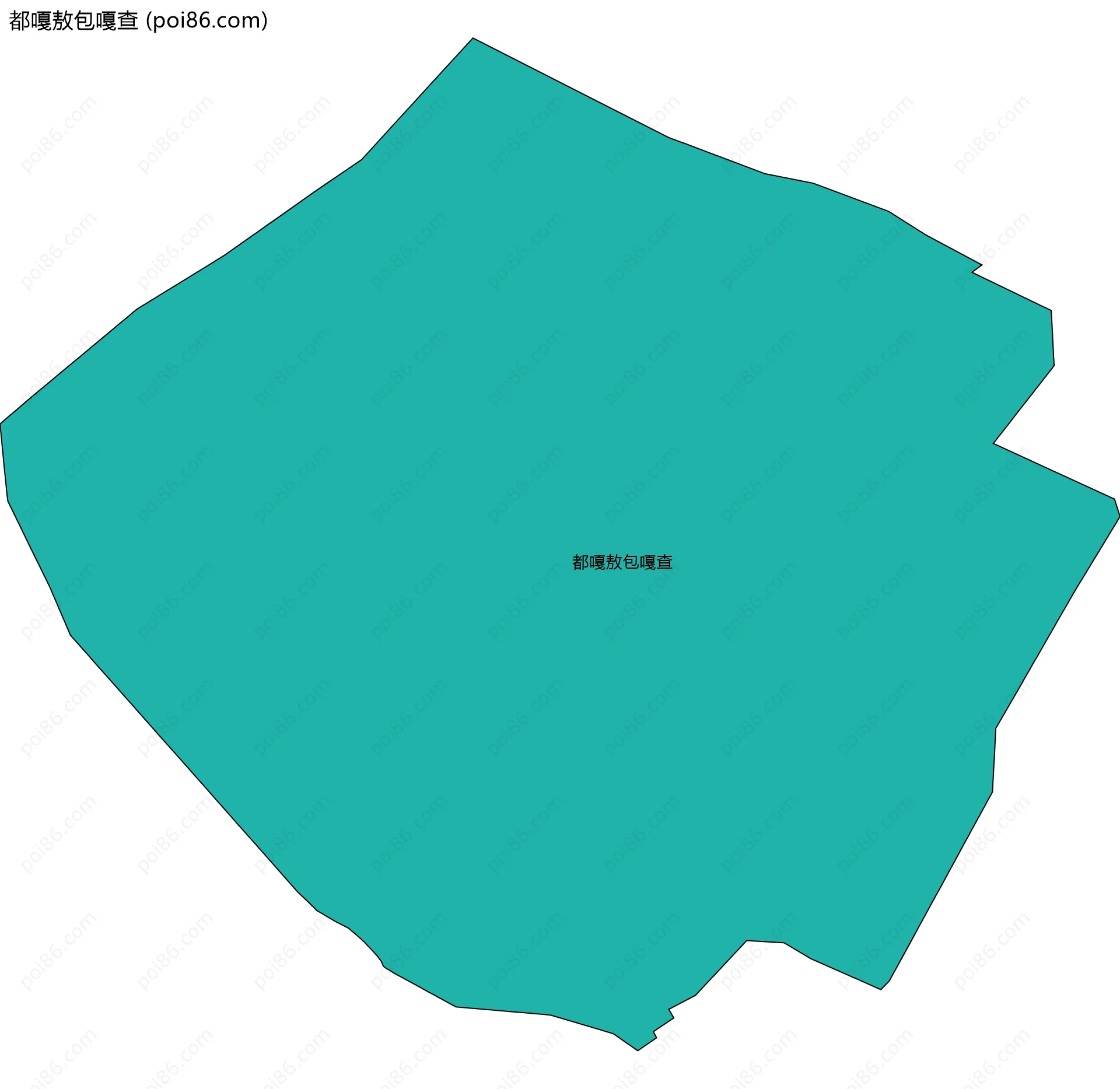 都嘎敖包嘎查边界地图