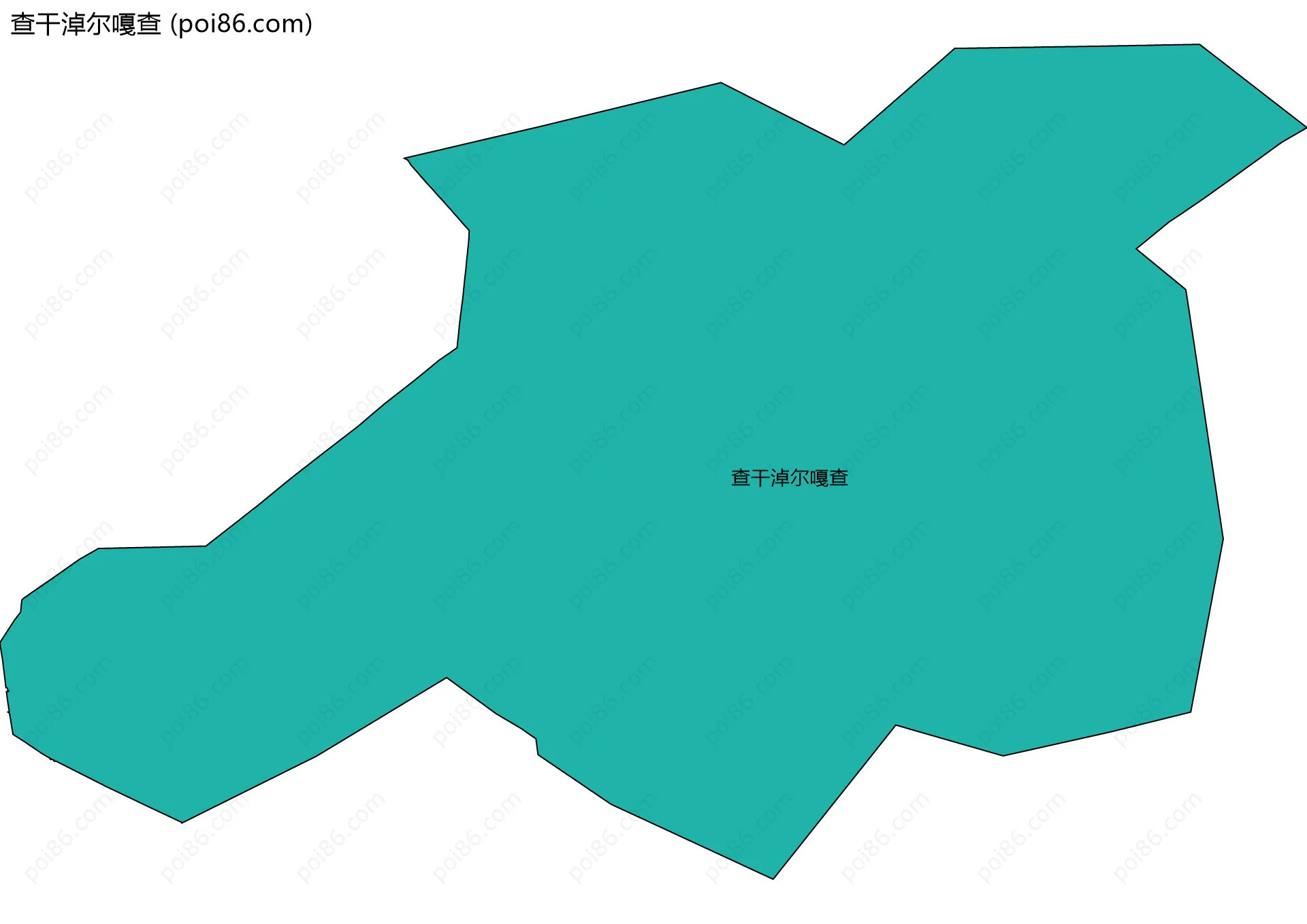 查干淖尔嘎查边界地图