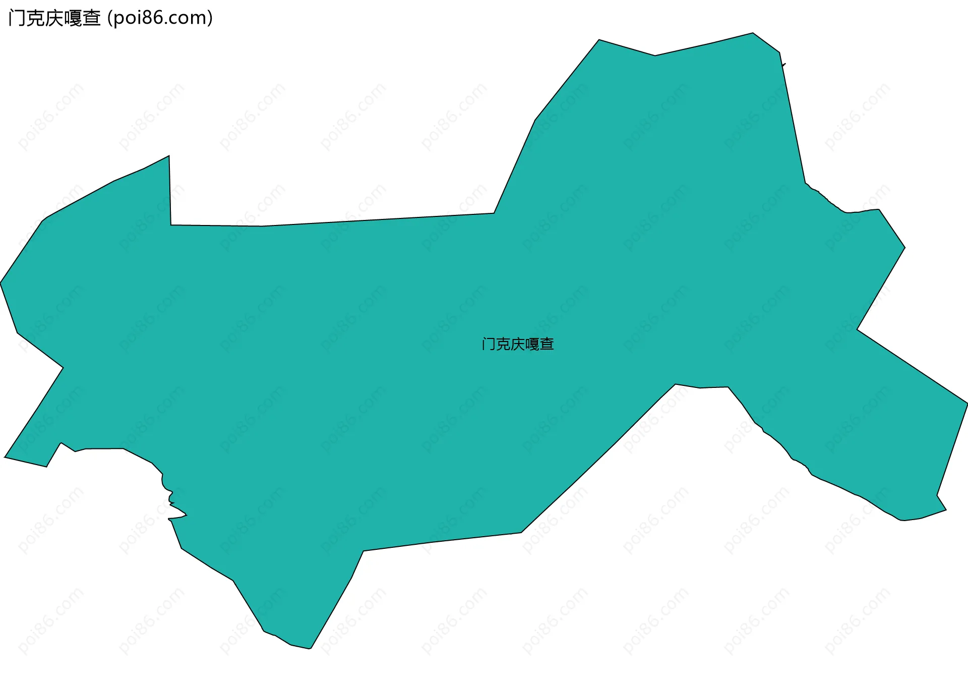 门克庆嘎查边界地图