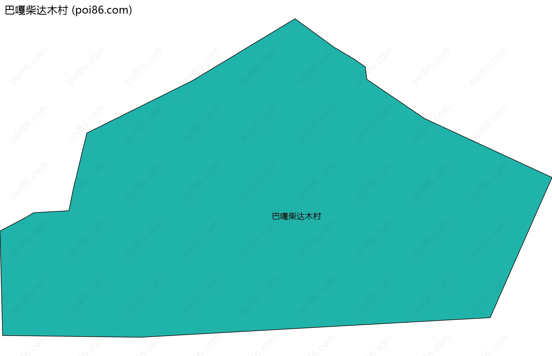 巴嘎柴达木村边界地图