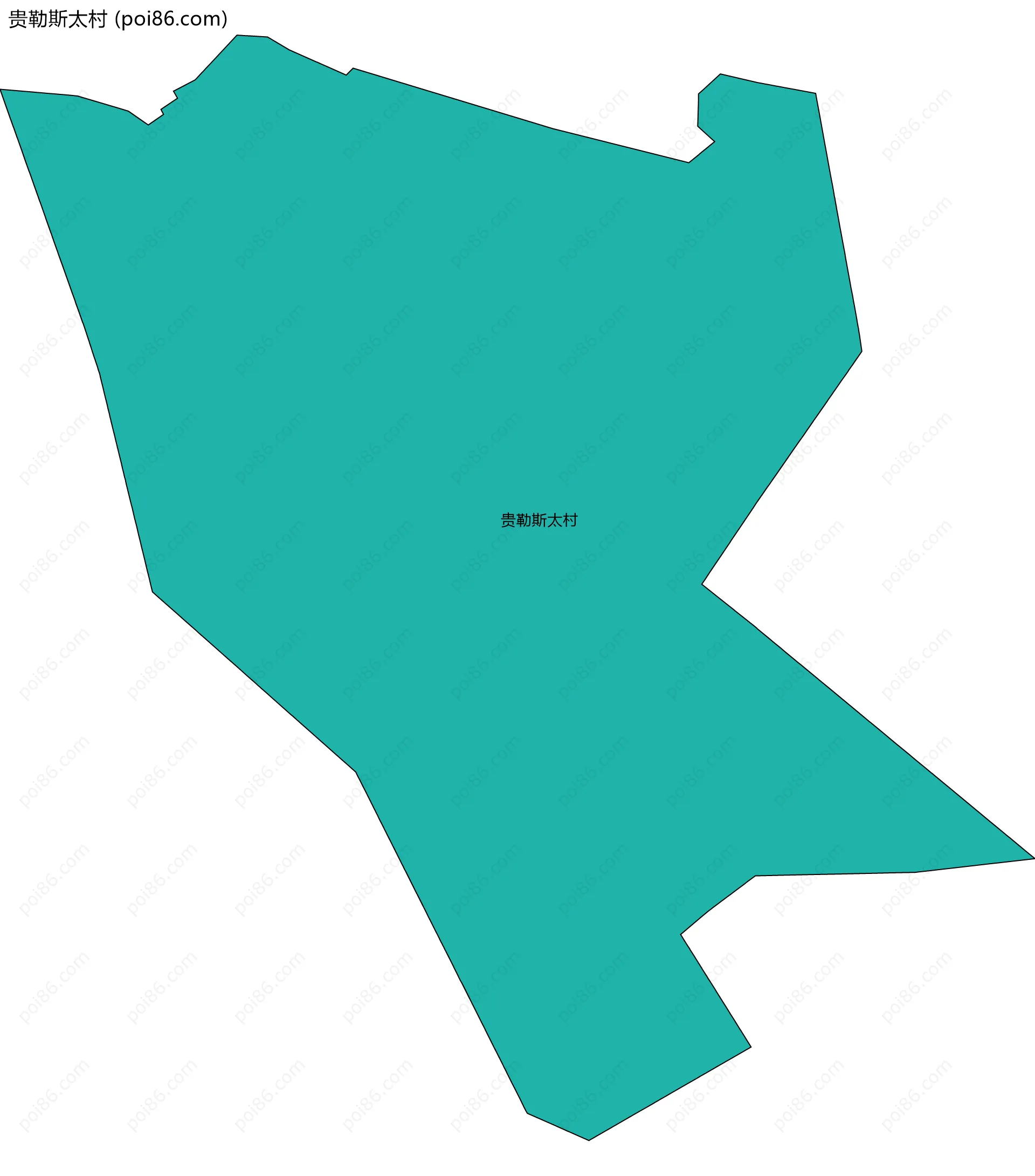 贵勒斯太村边界地图