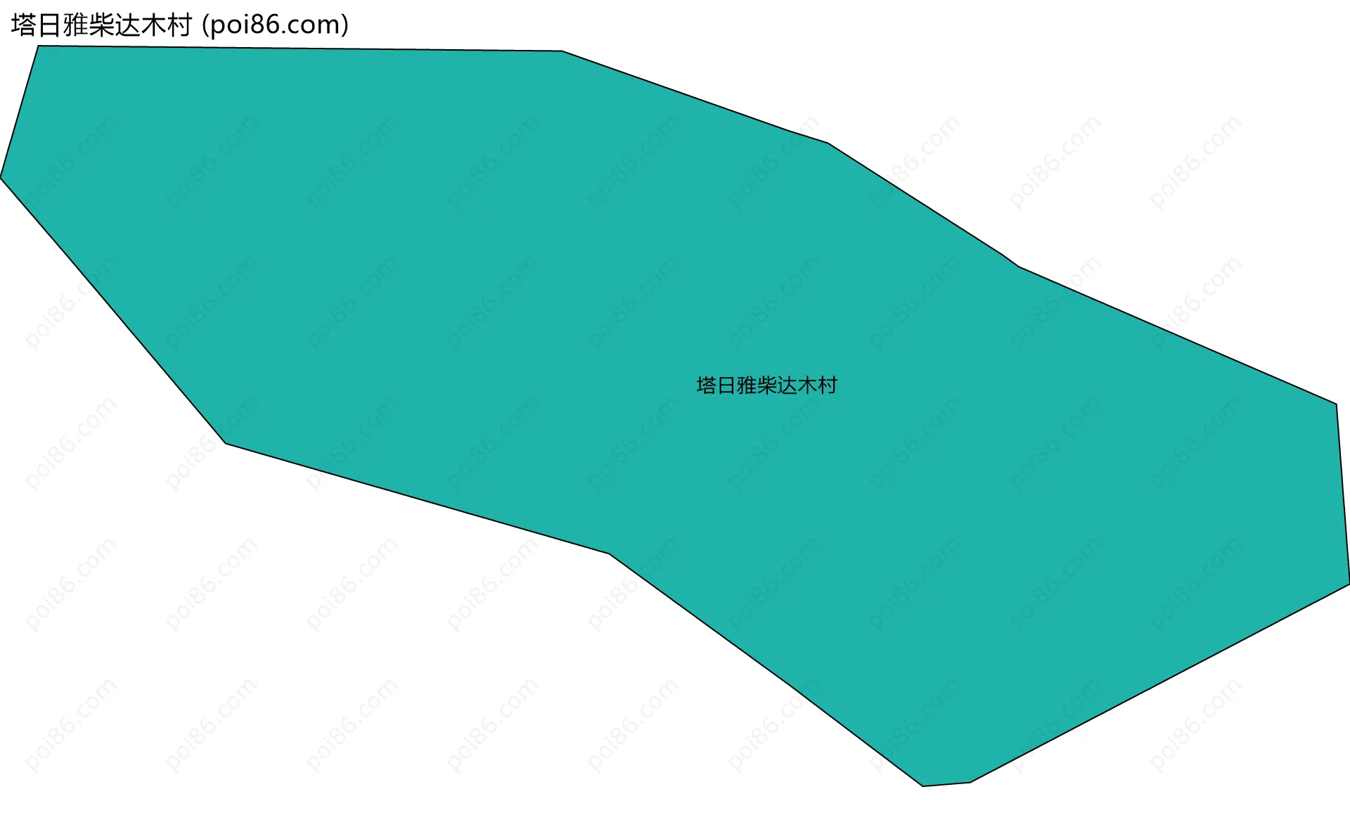 塔日雅柴达木村边界地图